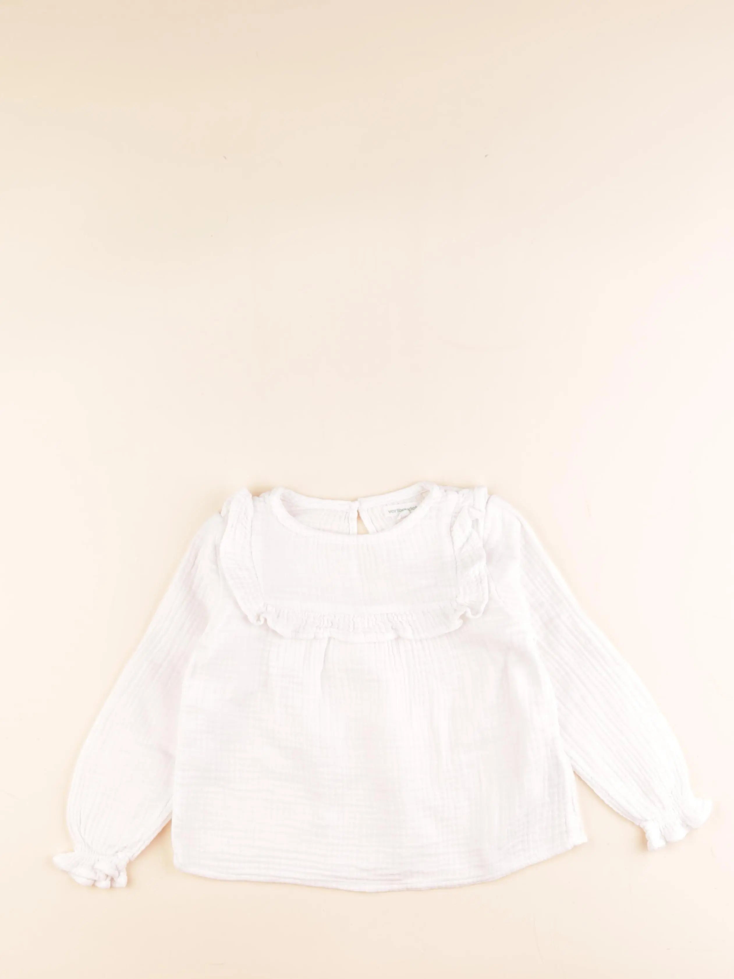 Vertbaudet - blouse blanc - 4 ans