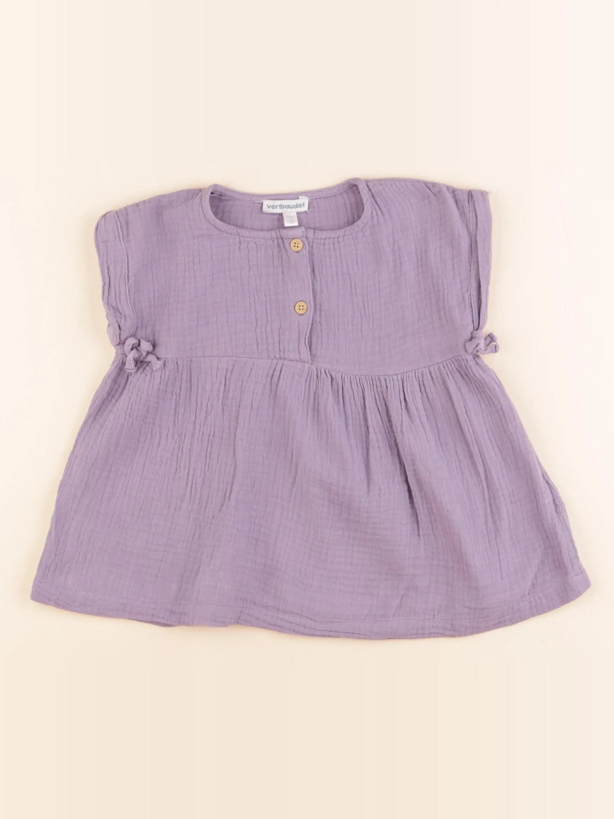 Vertbaudet - robe violet - 12 mois