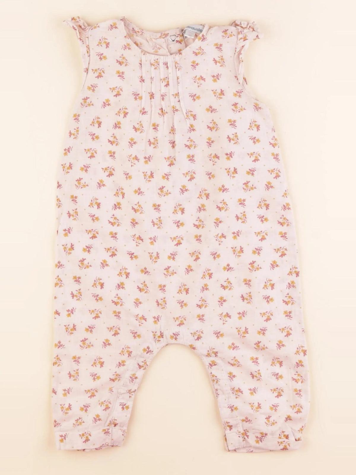 Vertbaudet - combinaison rose - 9 mois