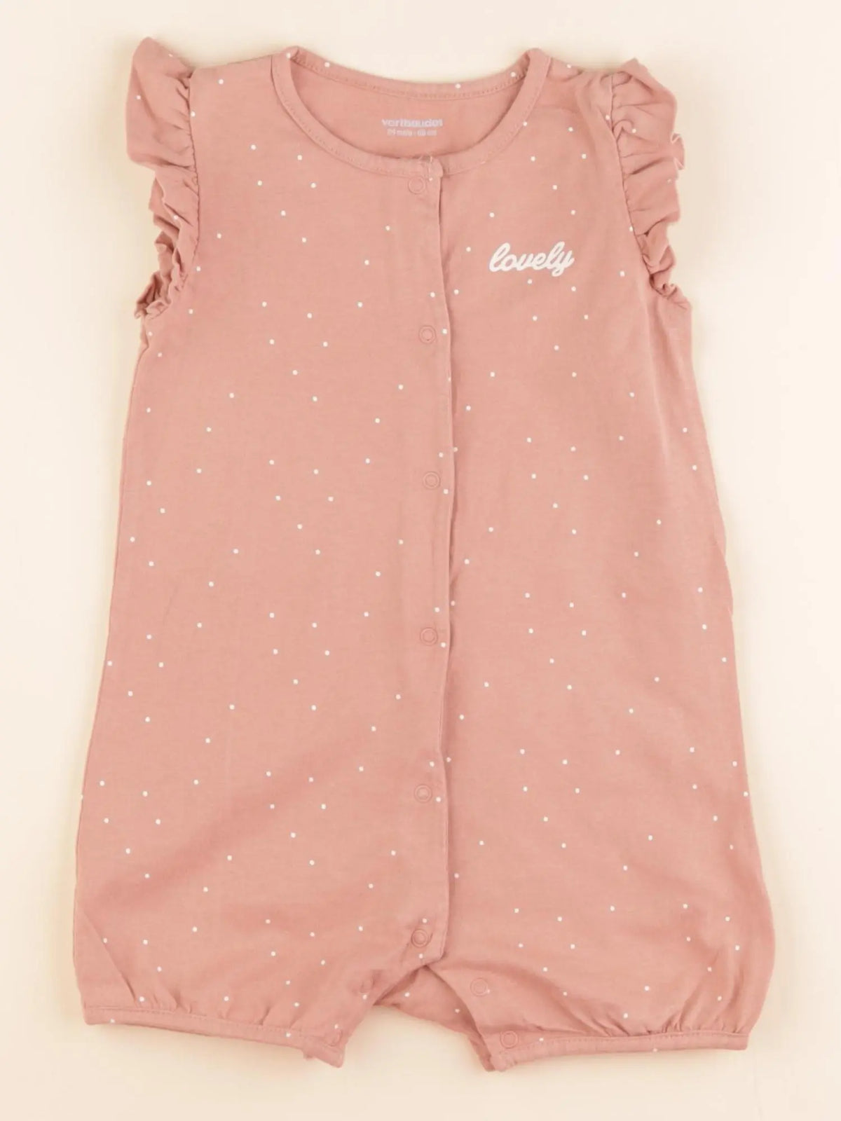 Vertbaudet - combinaison rose - 24 mois