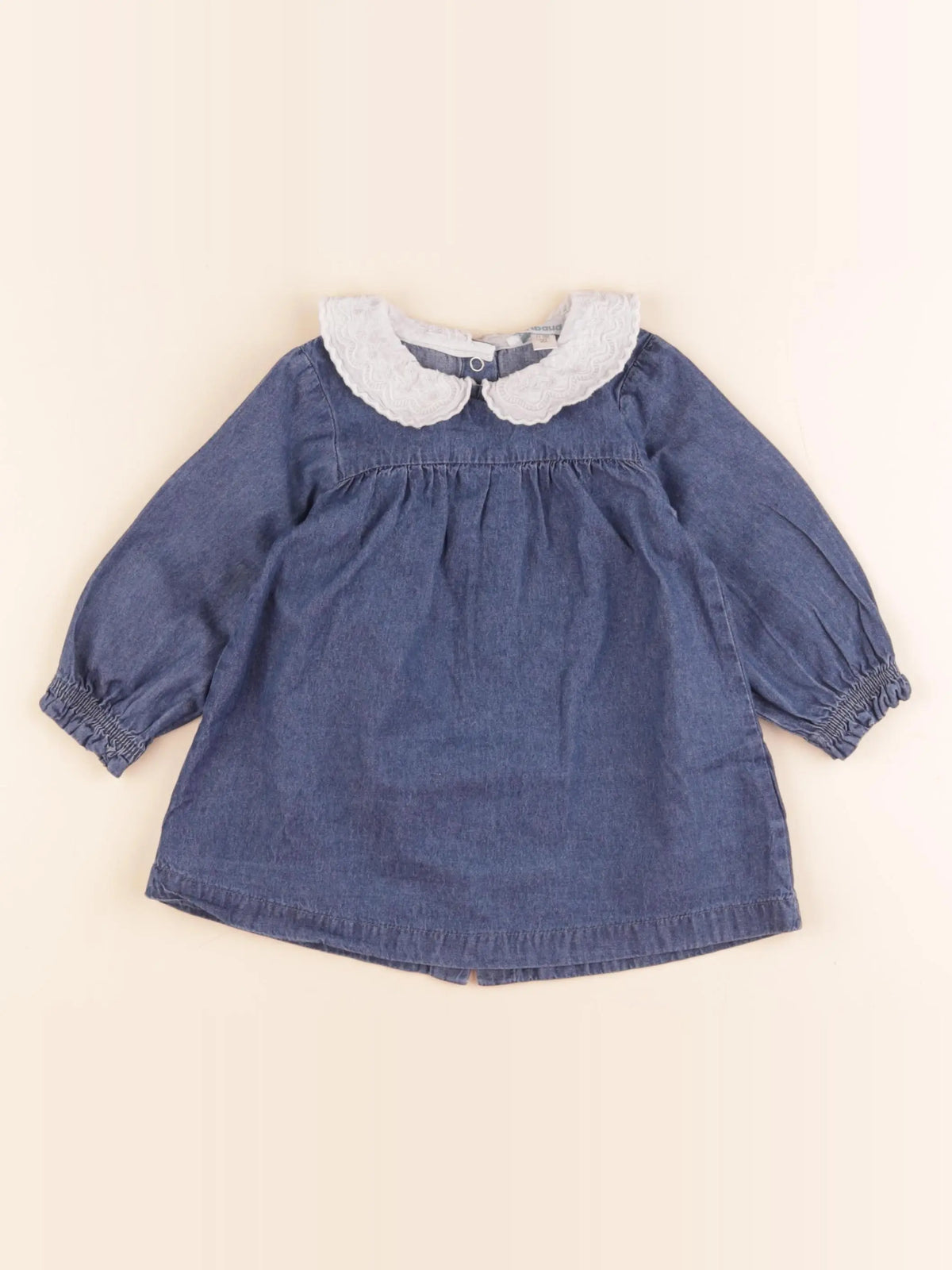 Vertbaudet - robe bleu - 9 mois