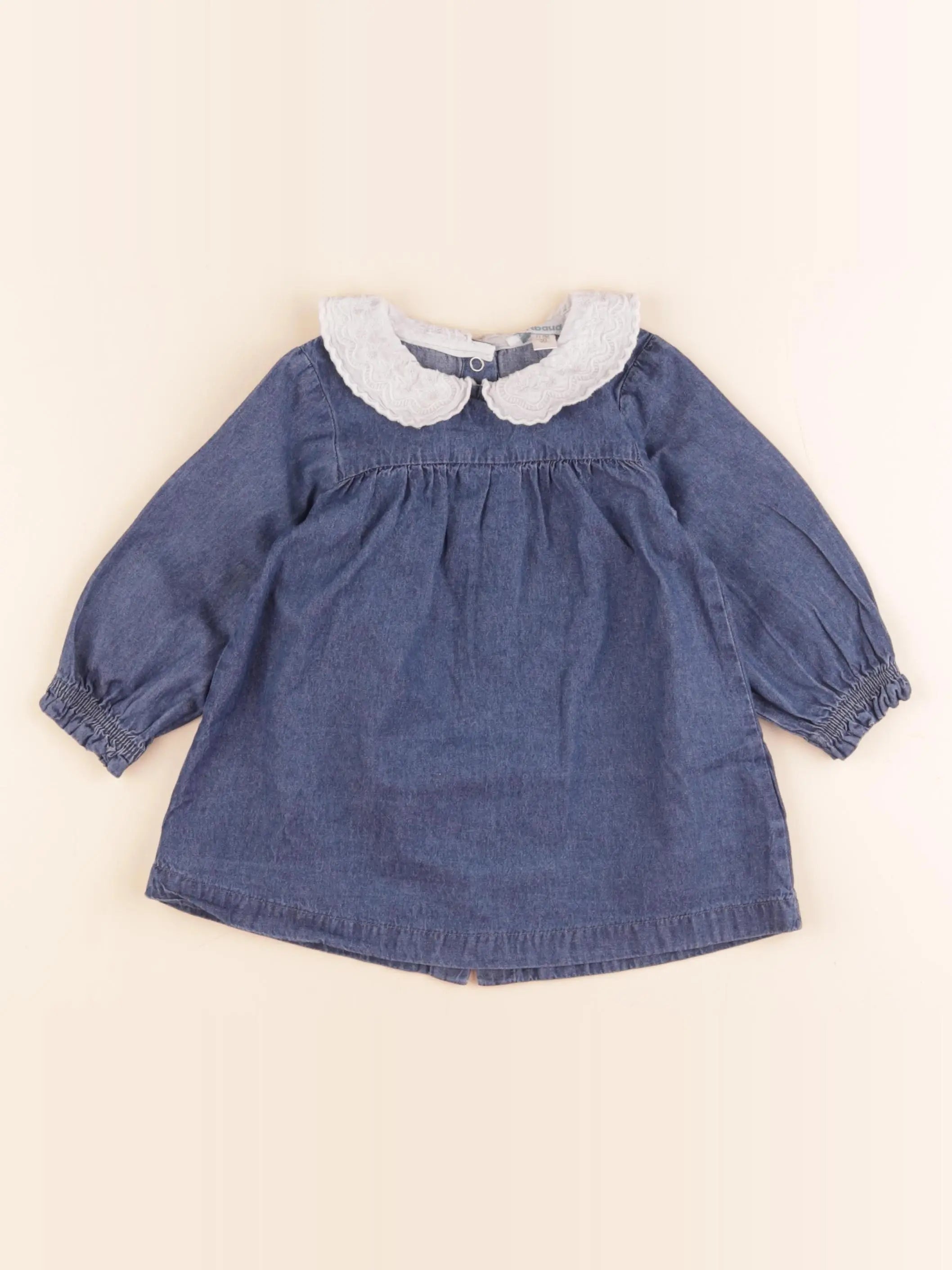 Vertbaudet - robe bleu - 9 mois