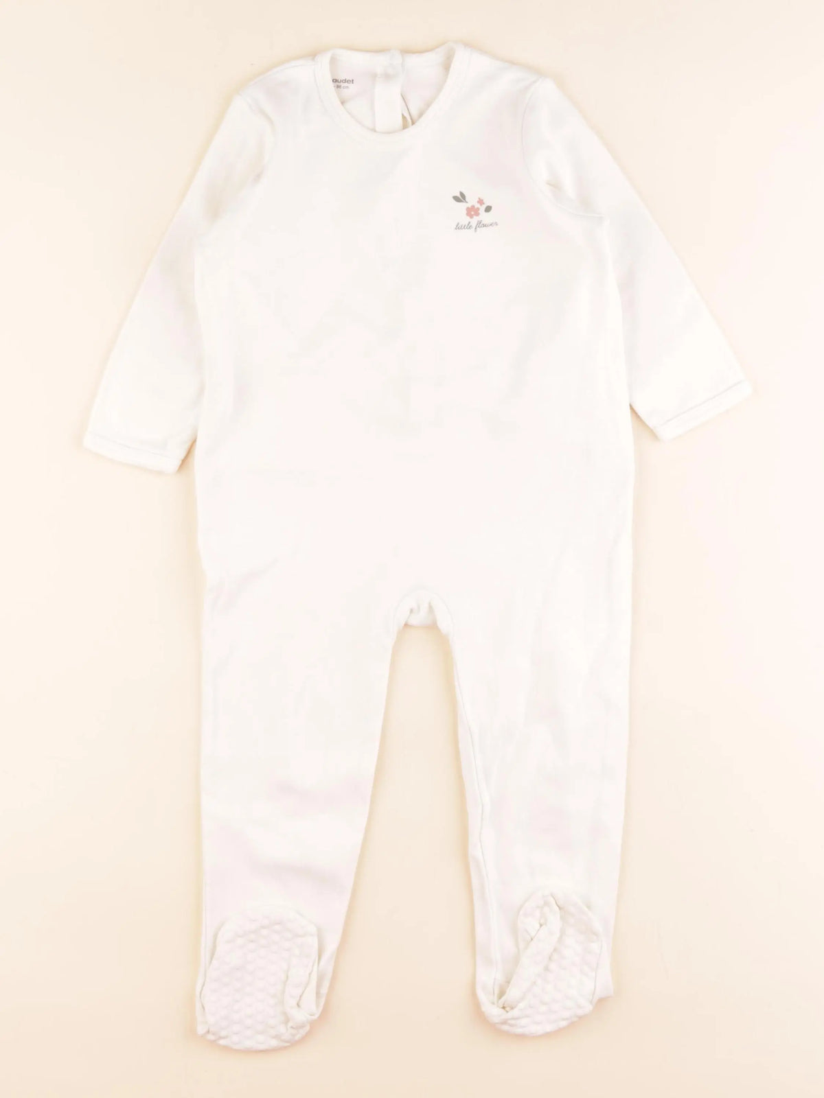 Vertbaudet - pyjama coton beige - 24 mois