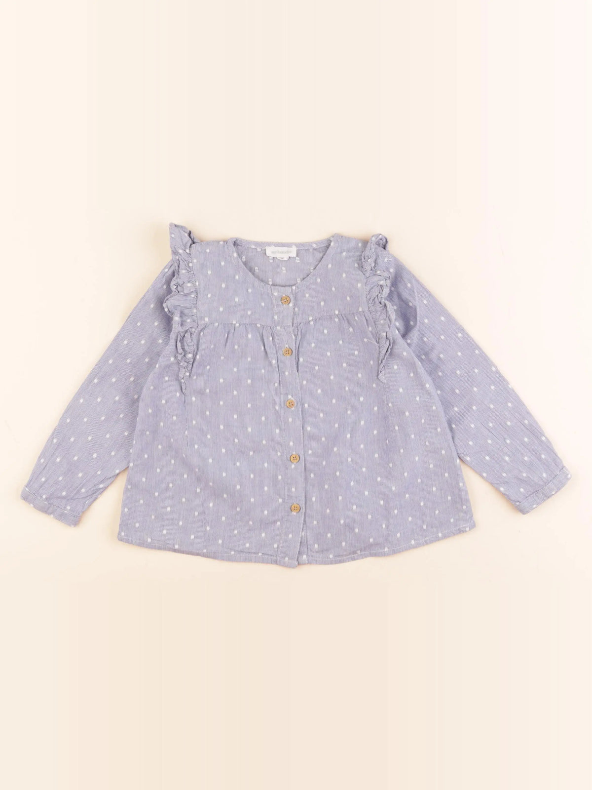 Vertbaudet - blouse bleu - 2 ans