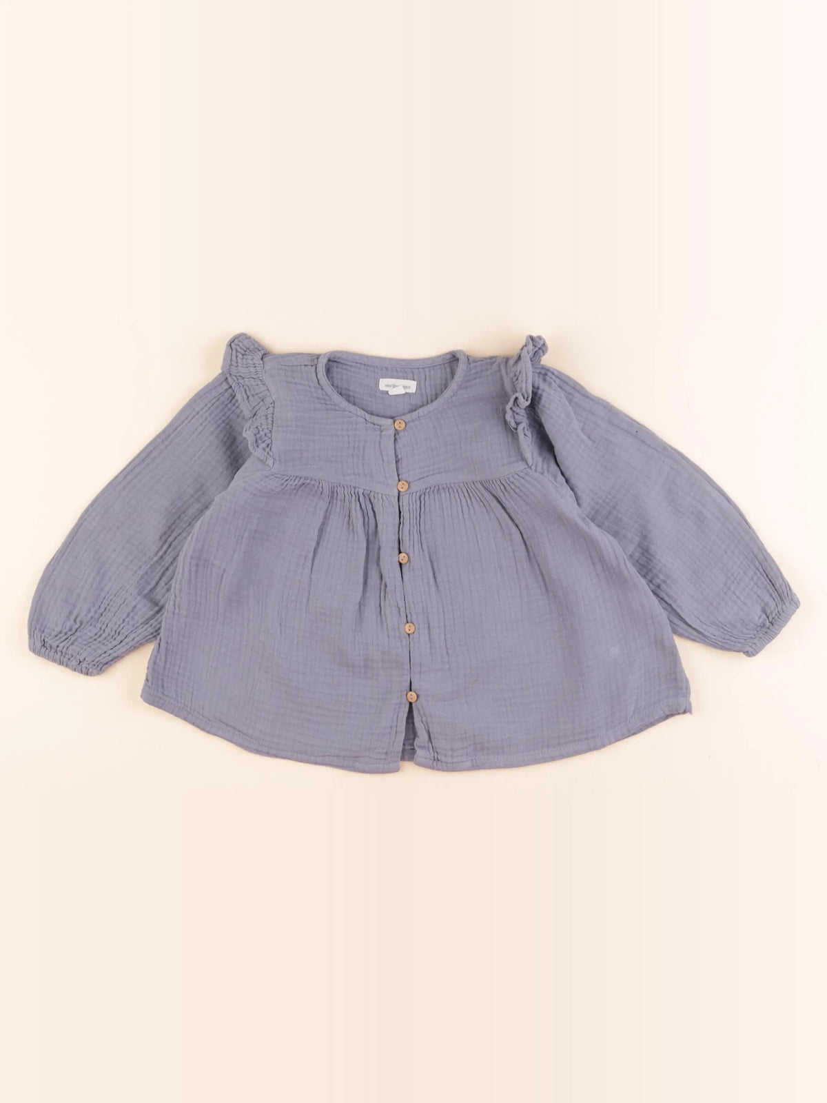 Vertbaudet - blouse bleu - 24 mois