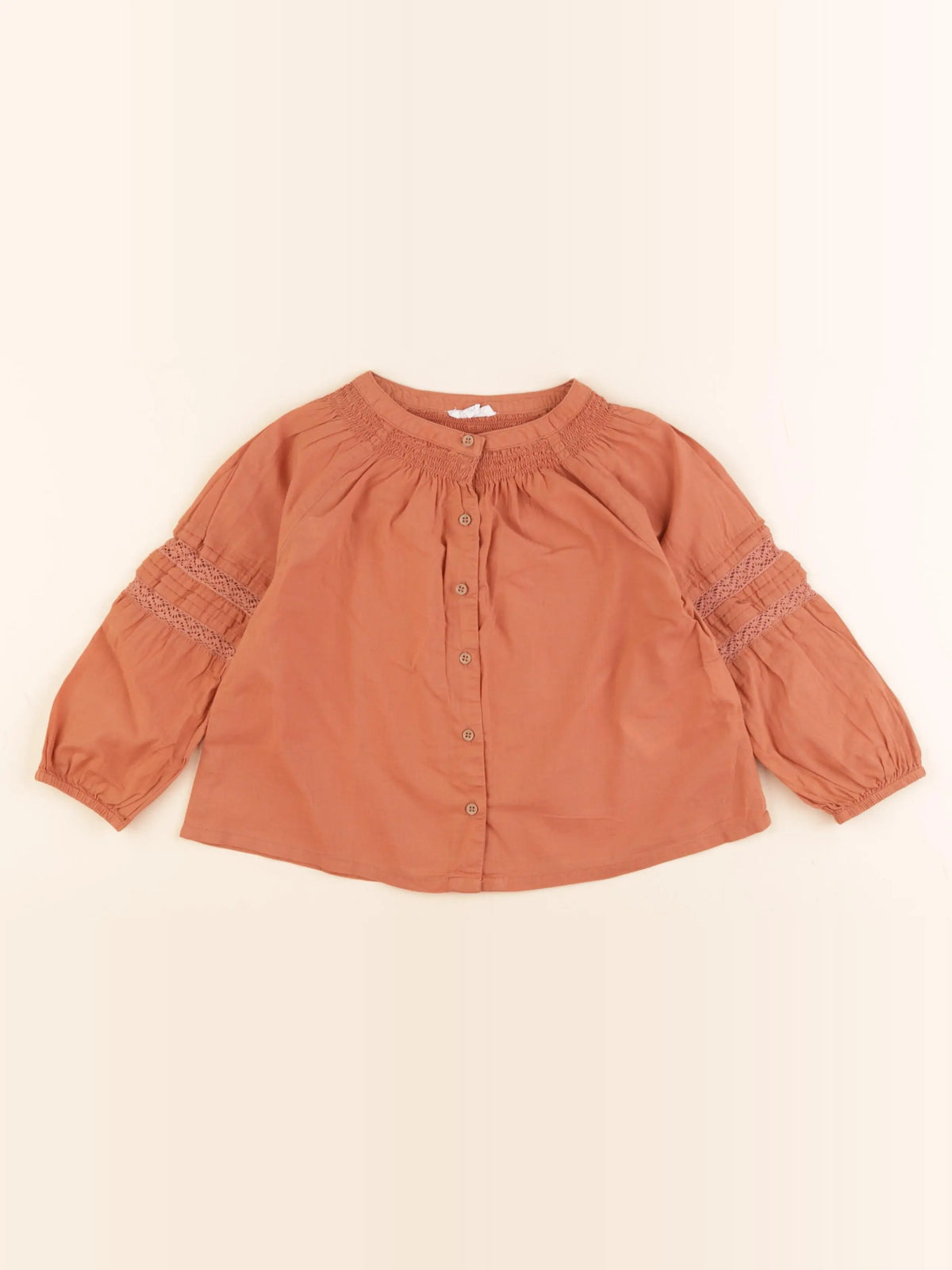 Vertbaudet - blouse orange - 24 mois
