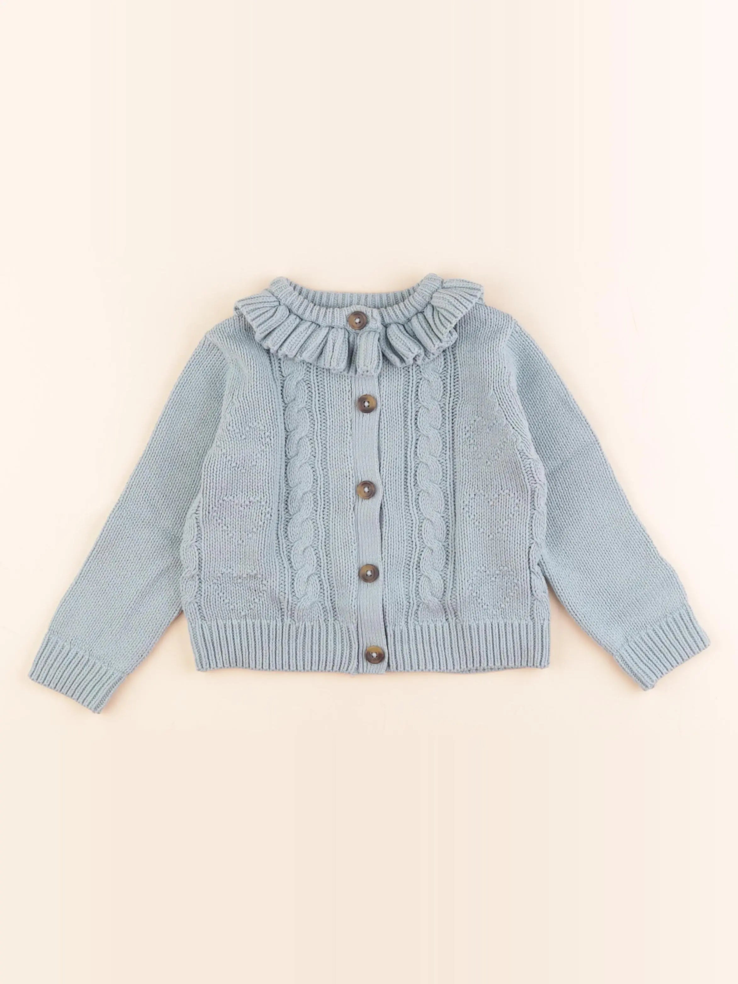 Vertbaudet - gilet bleu - 3 ans