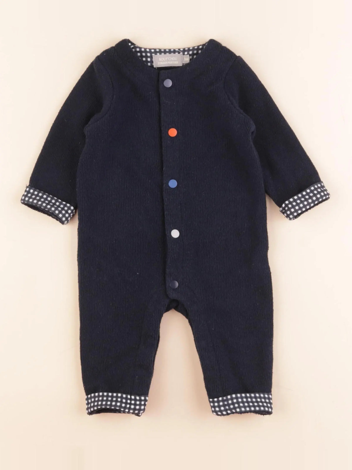 Boutchou - combinaison bleu - 3 mois