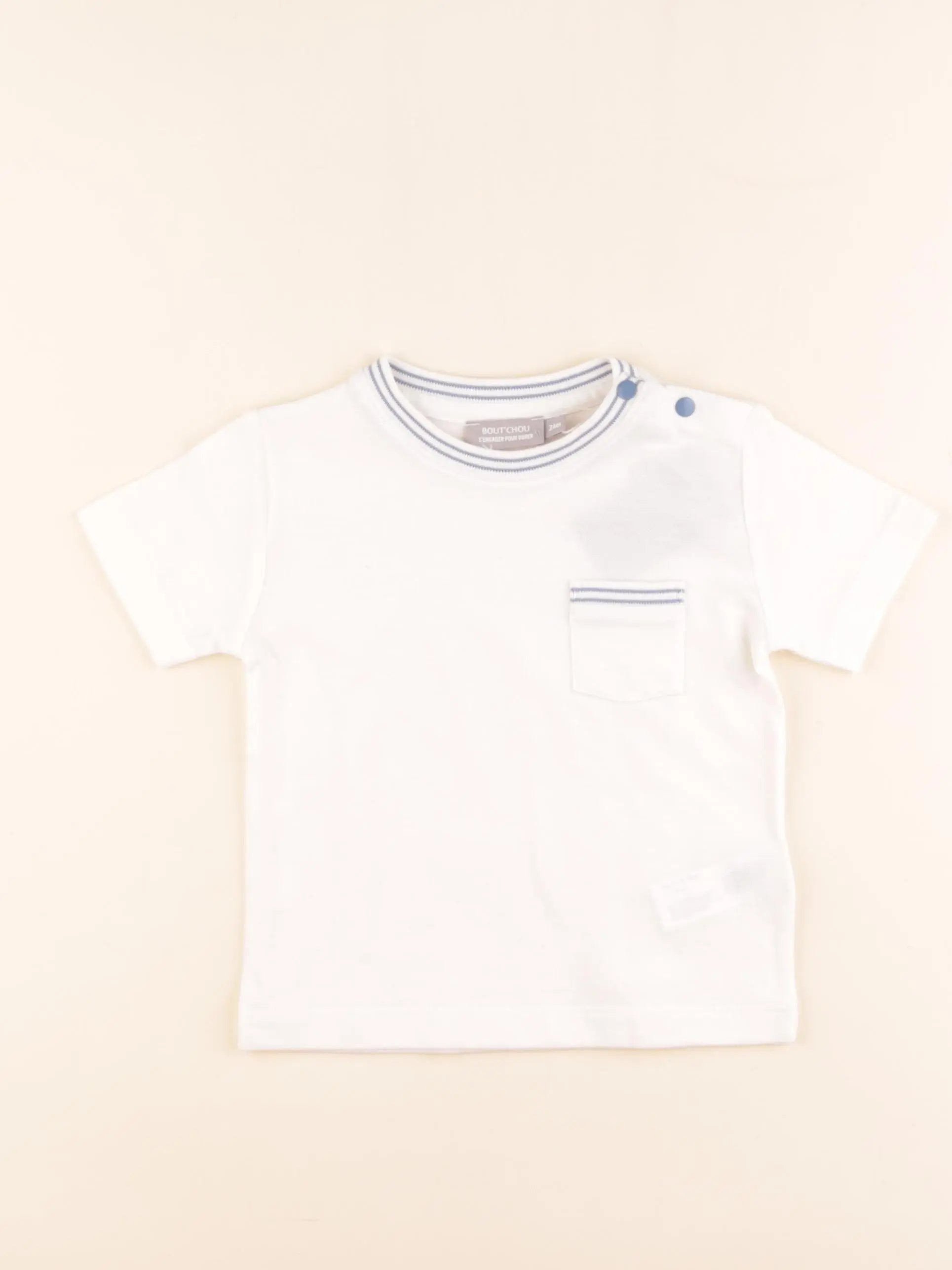 Boutchou - polo blanc - 2 ans