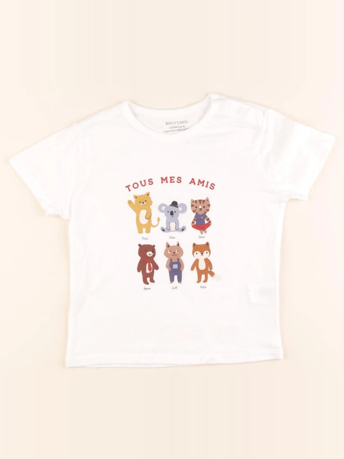 Boutchou - tee-shirt blanc - 3 ans