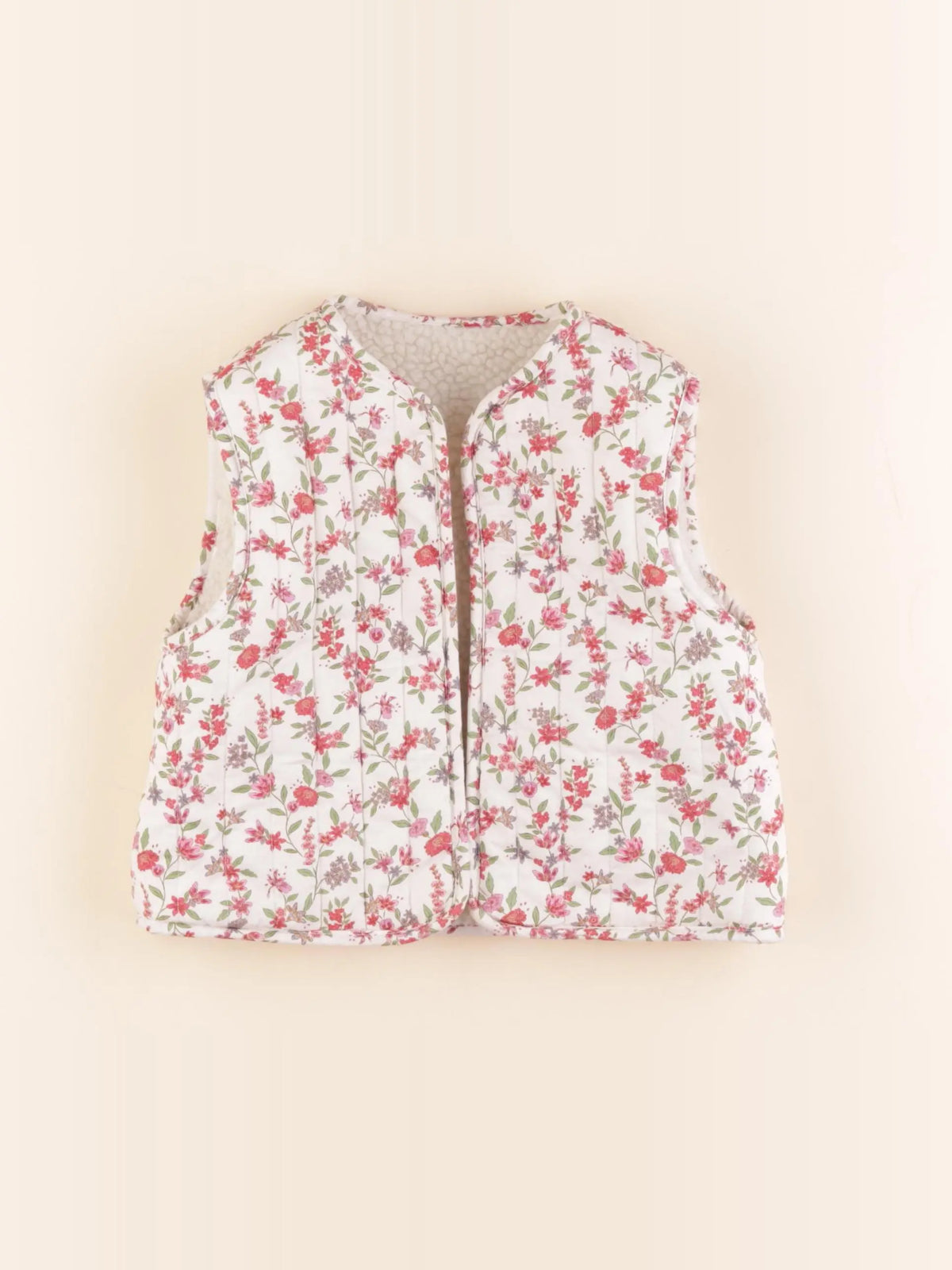 Vertbaudet - gilet réversible multicolore - 4 ans