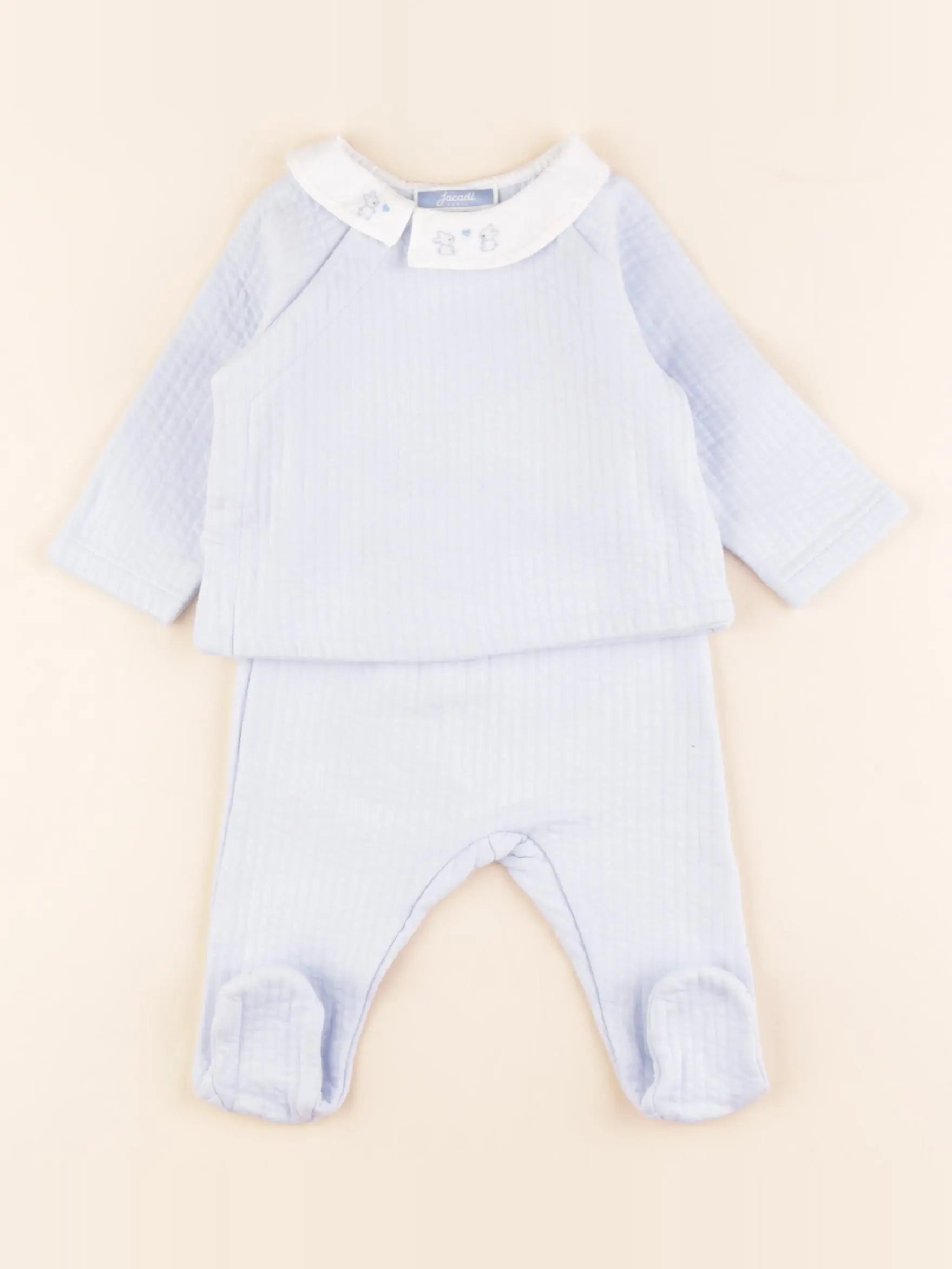 Jacadi - ensemble bleu - 6 mois