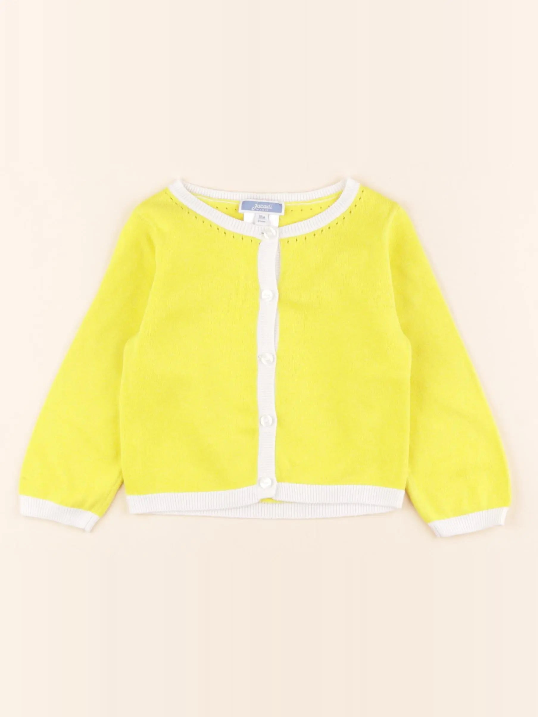 Jacadi - gilet jaune - 18 mois