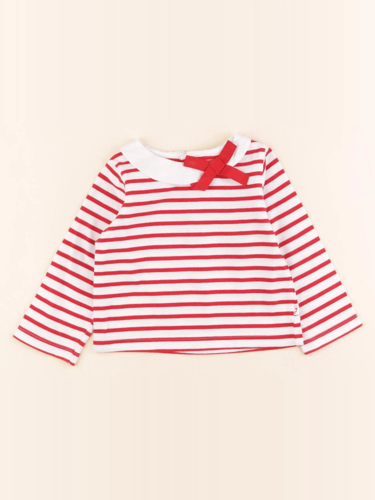 Jacadi - tee-shirt blanc, rouge - 18 mois