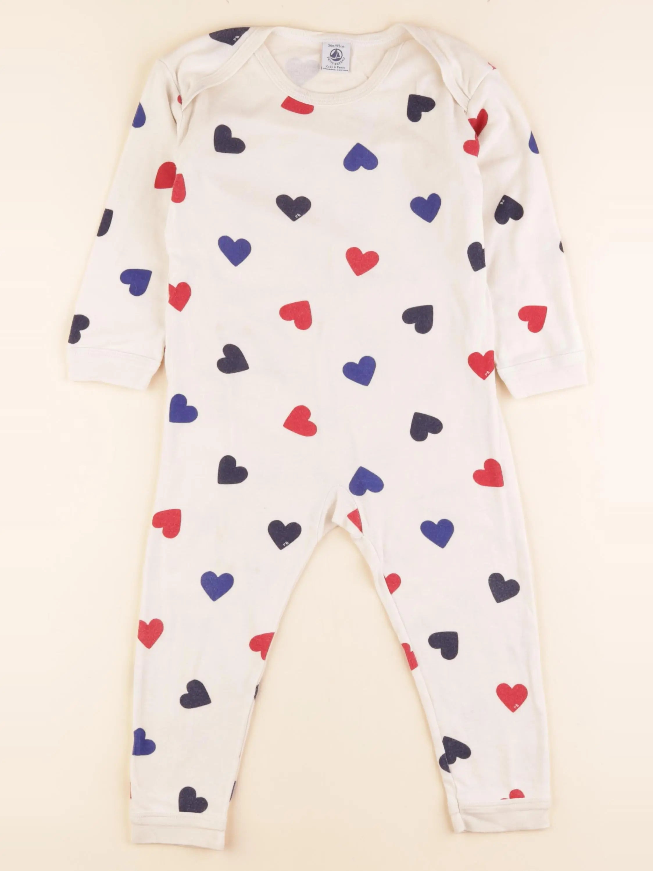 Pyjama coton beige