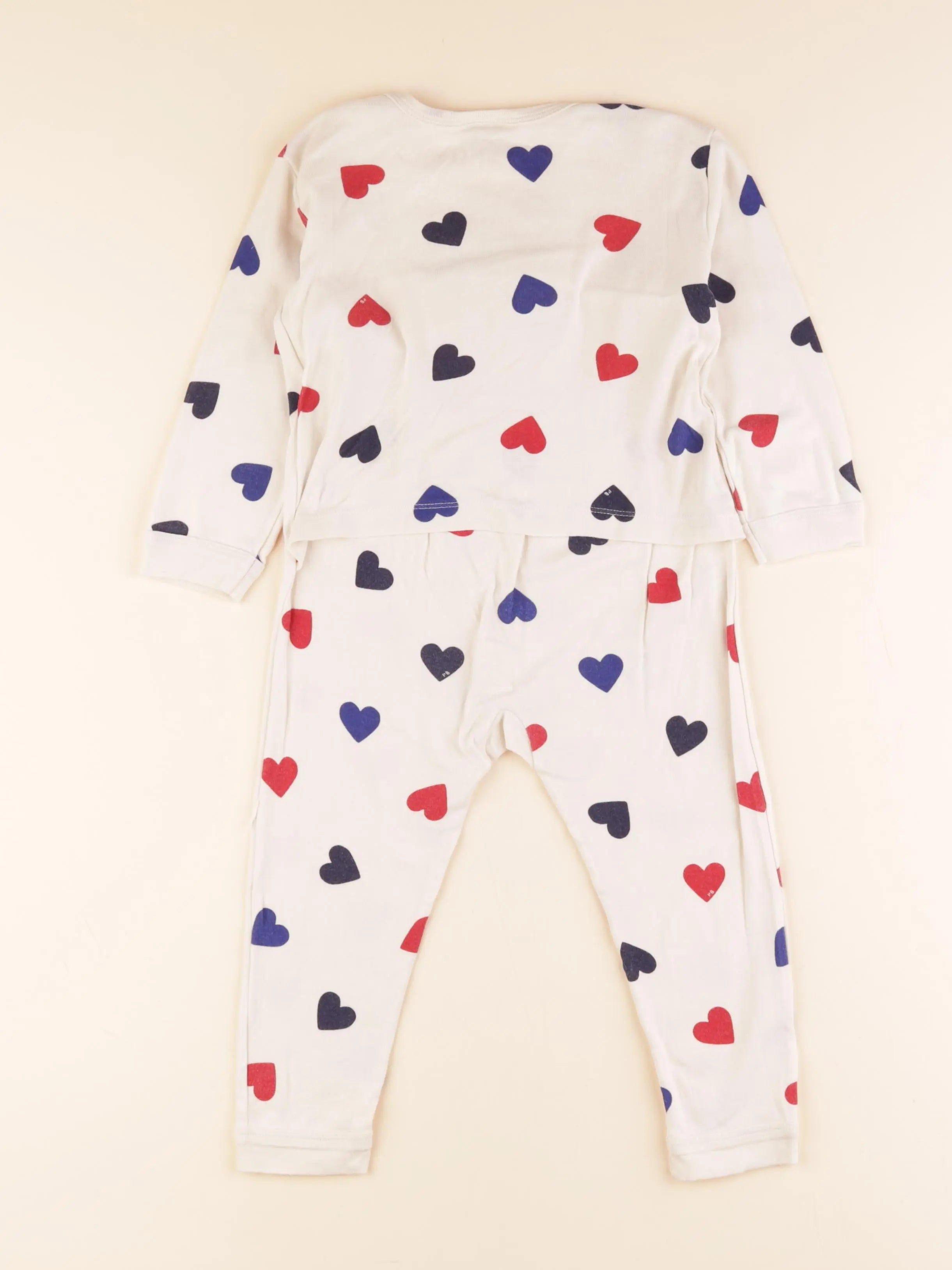 Pyjama coton beige