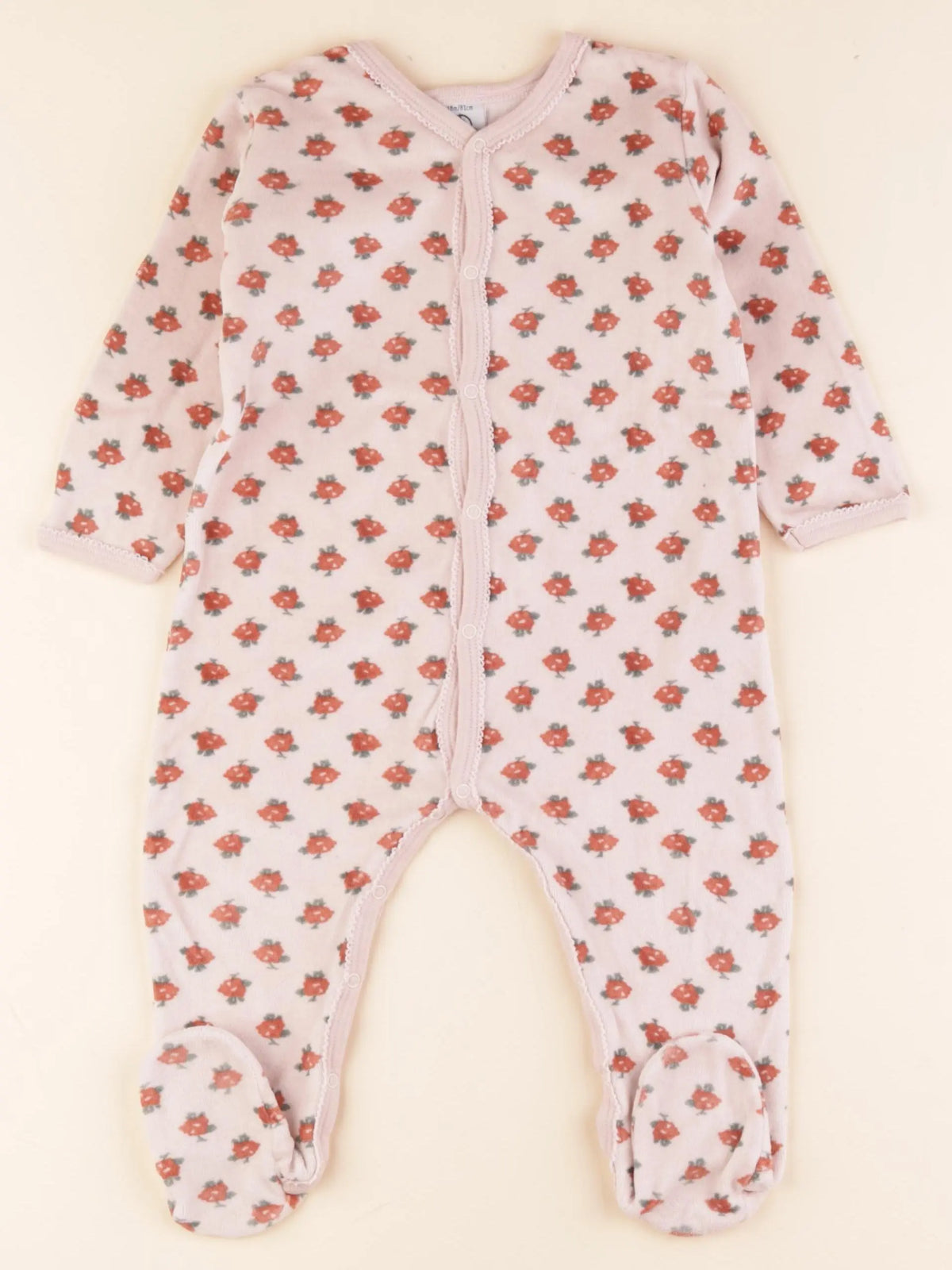 Pyjama velours rose