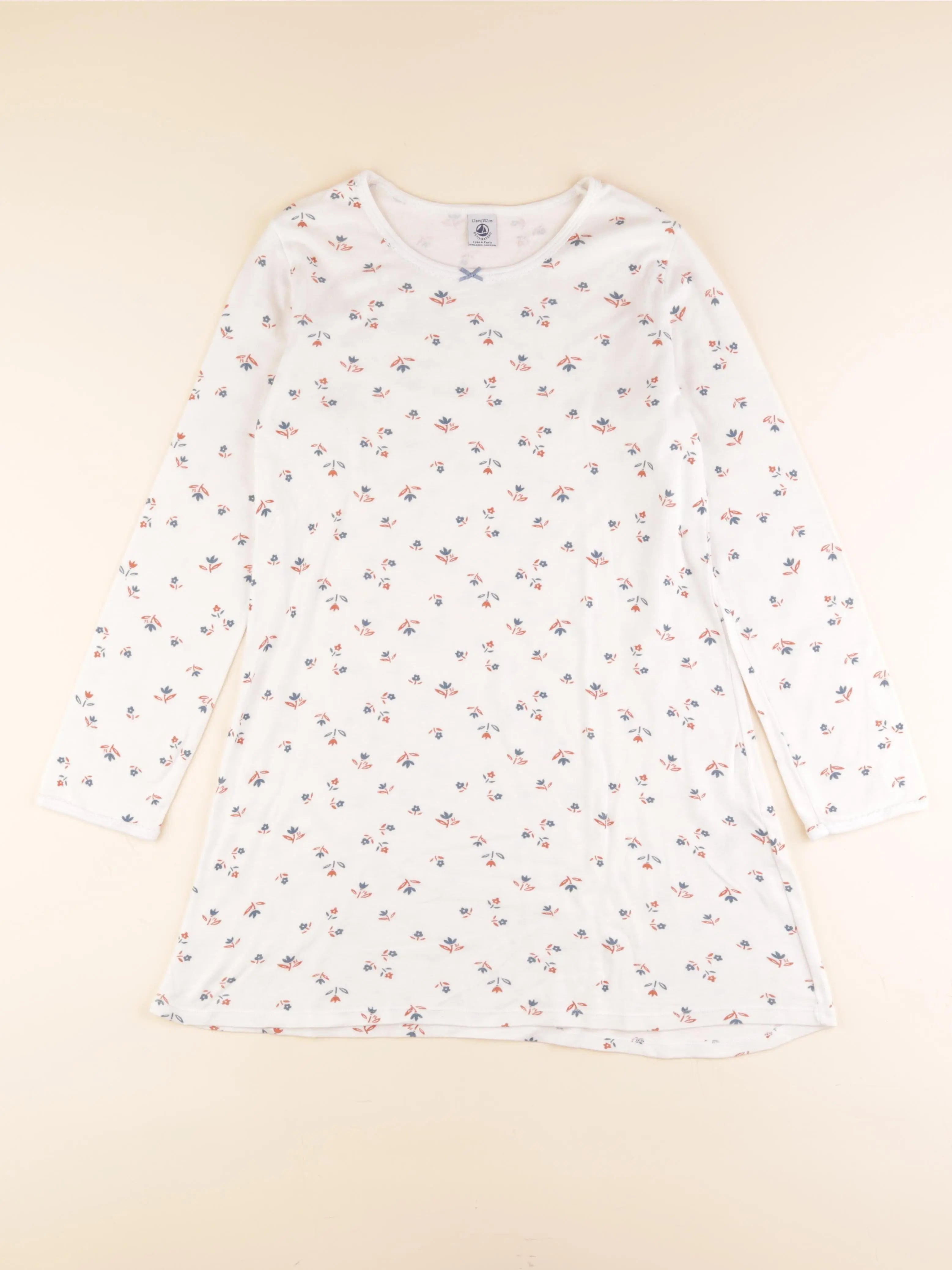 Chemise de nuit coton blanc