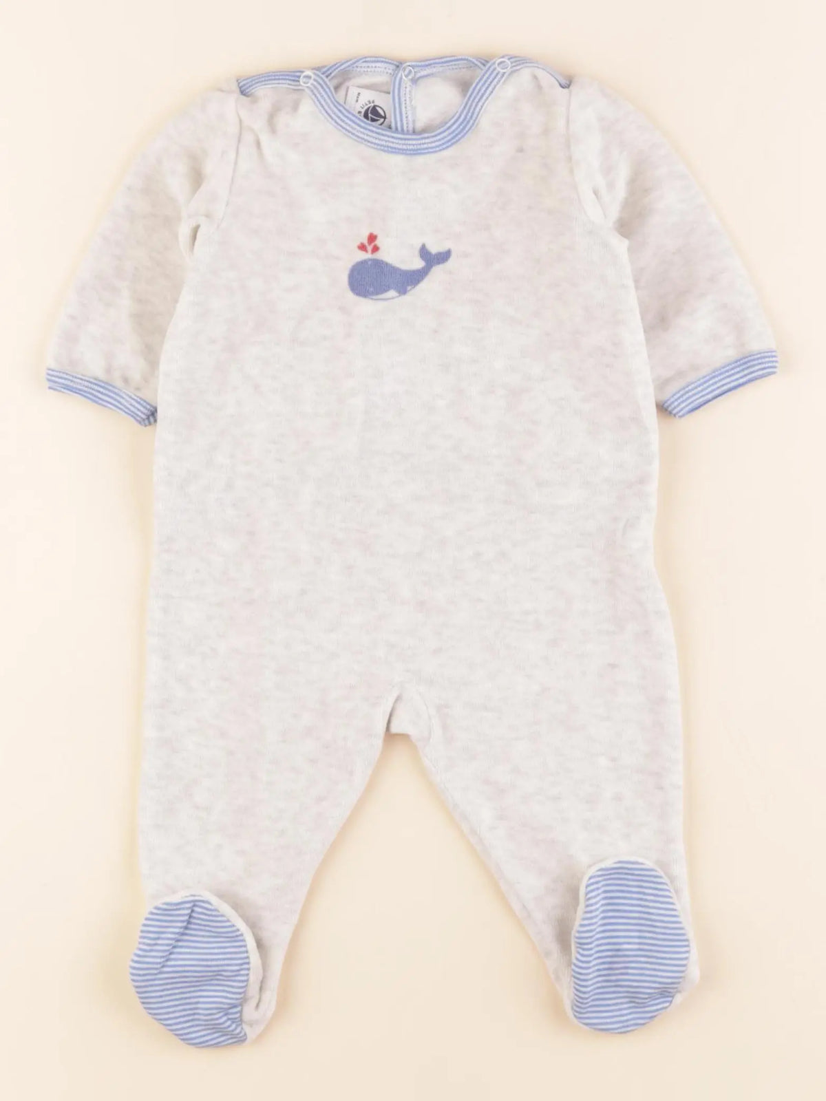 Pyjama velours gris