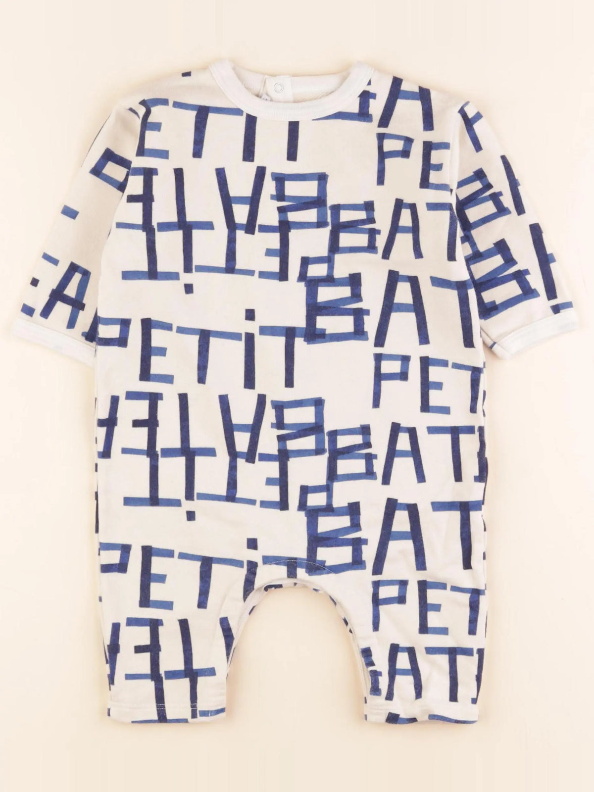 Combinaison beige, bleu