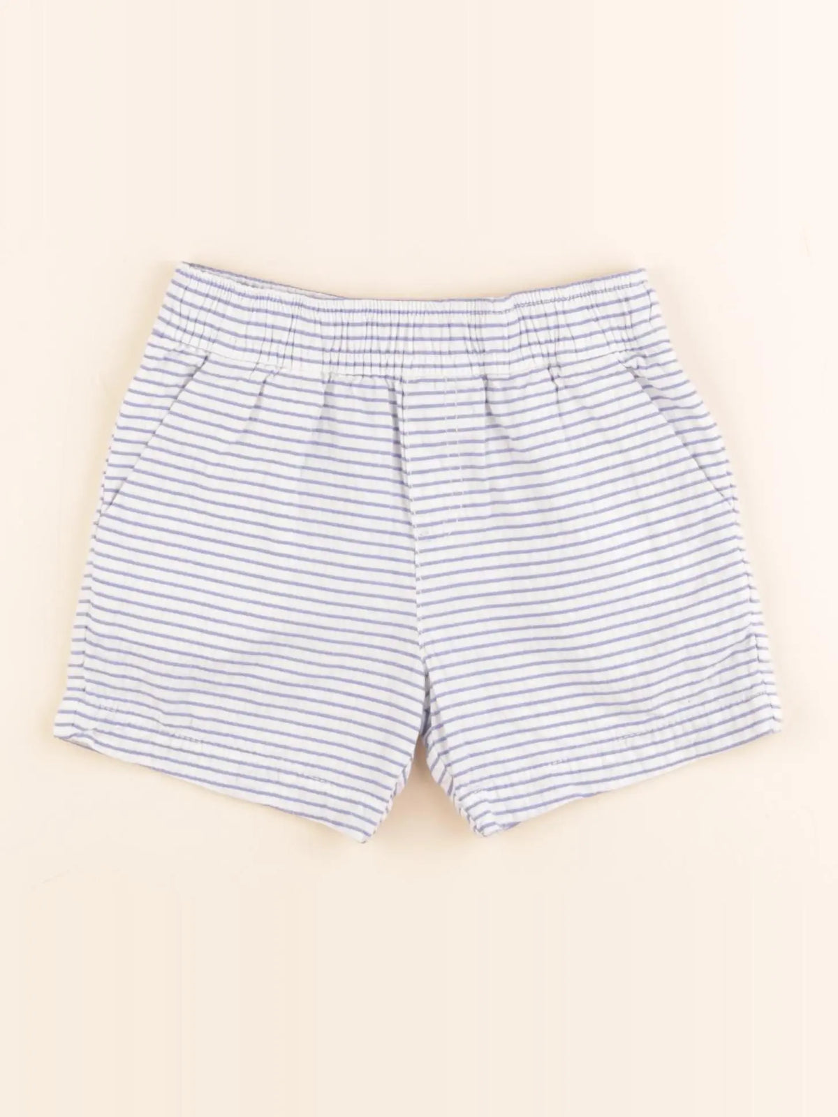 Jacadi - short blanc, bleu - 18 mois