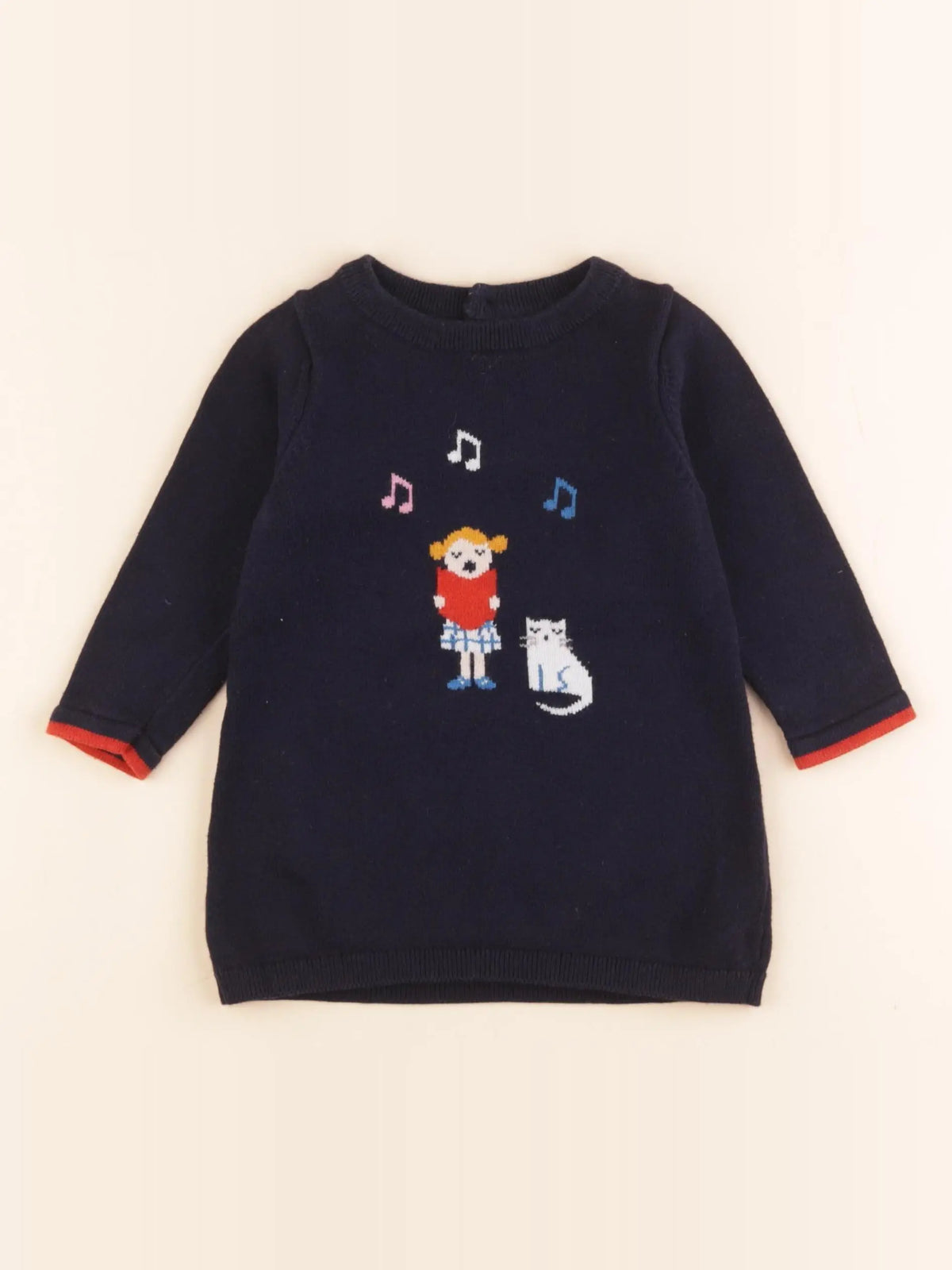 Jacadi - robe bleu - 12 mois