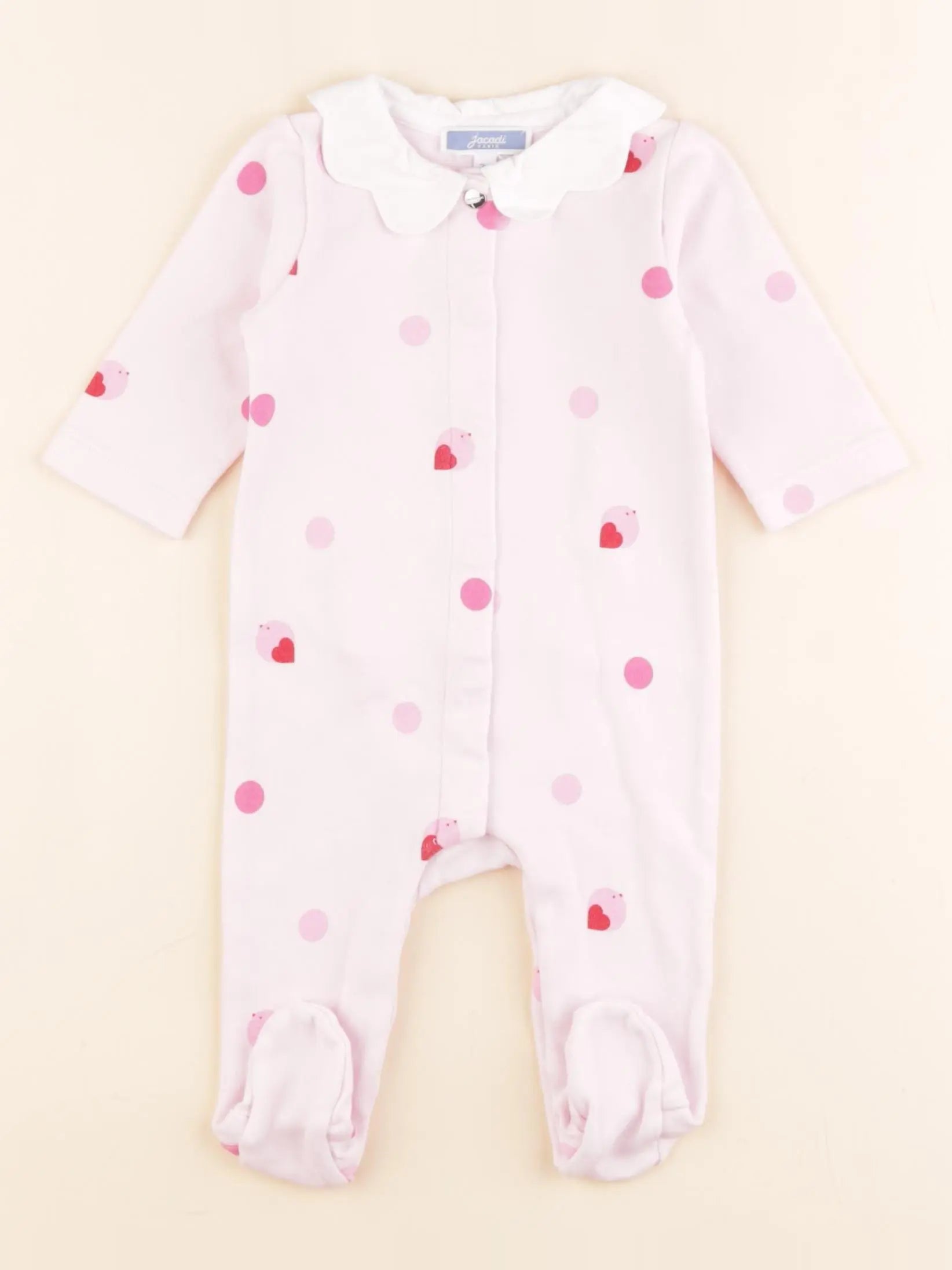 Jacadi - pyjama coton rose - 3 mois