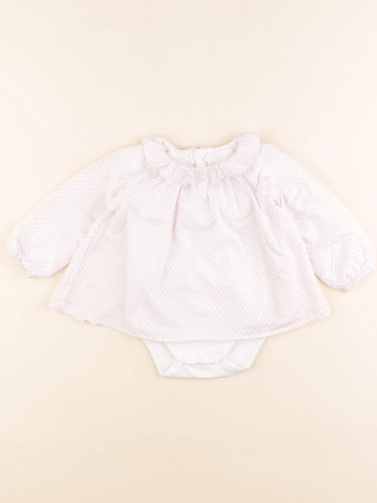 Jacadi - body blouse rose - 12 mois