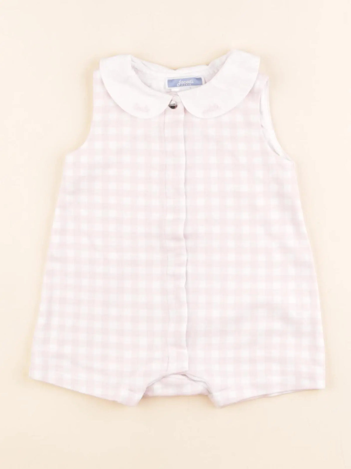 Jacadi - combinaison blanc, rose - 6 mois
