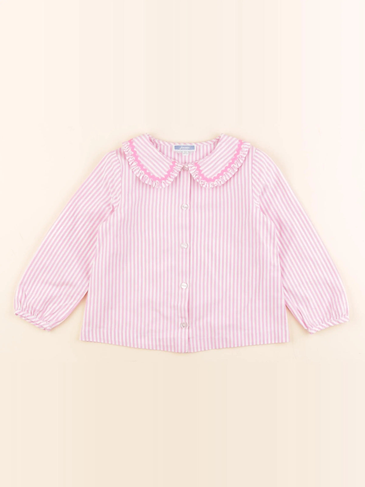 Jacadi - blouse blanc, rose - 4 ans
