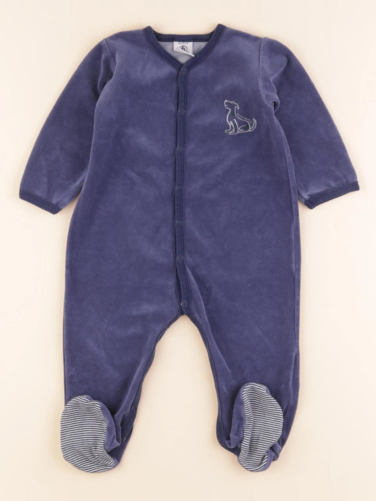 Pyjama velours bleu