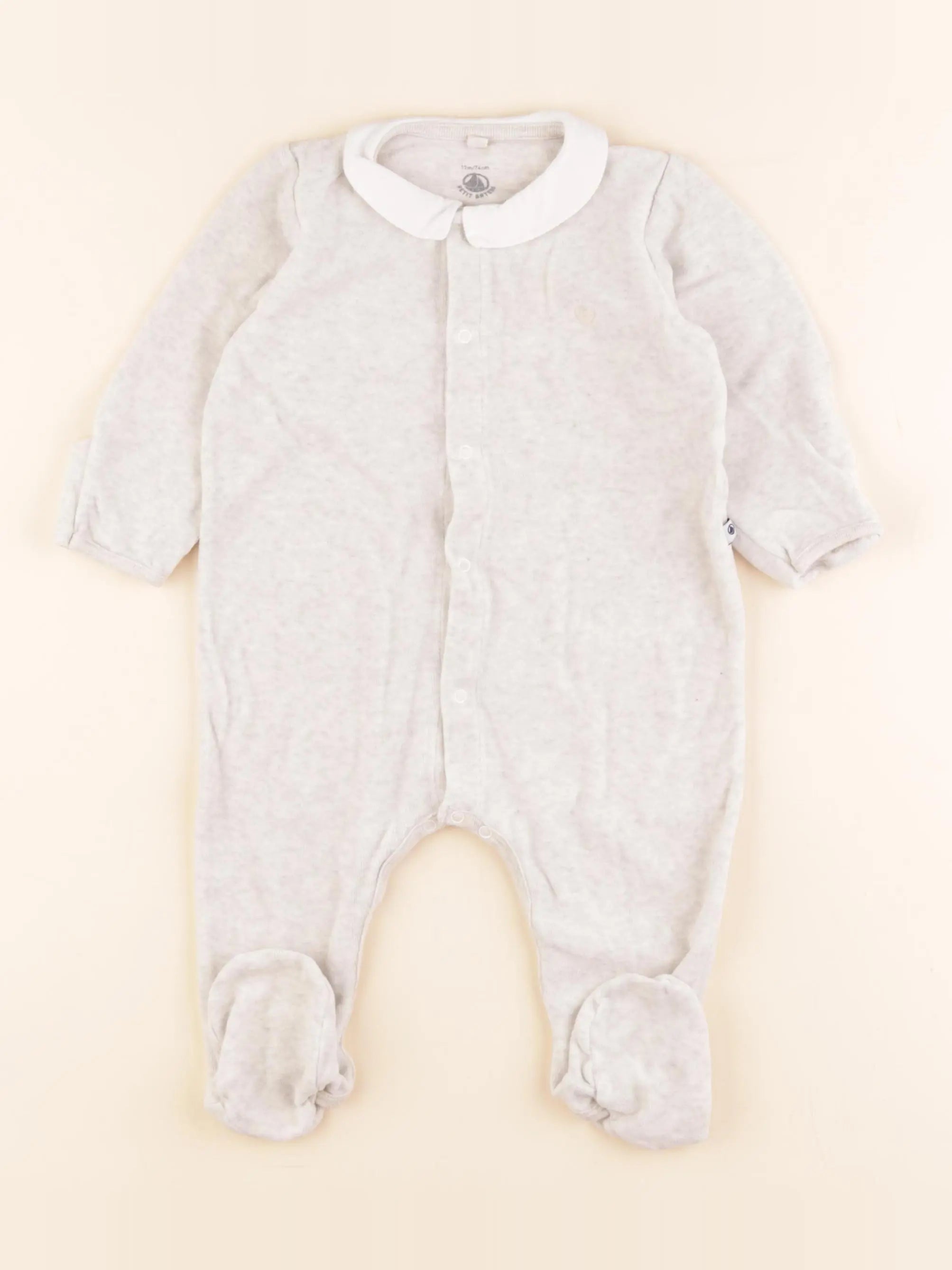 Pyjama velours gris