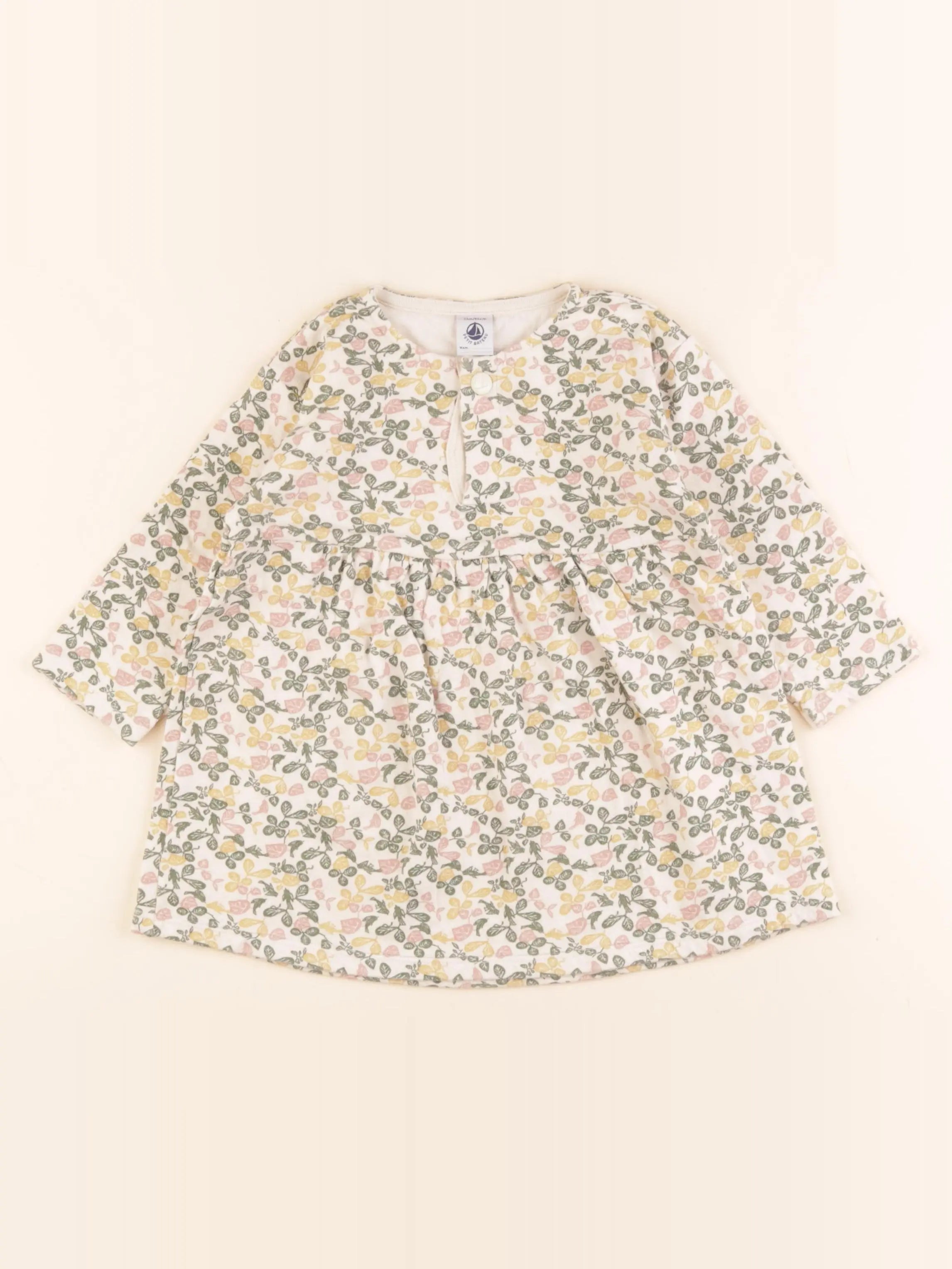 Petit Bateau - robe multicolore - 24 mois