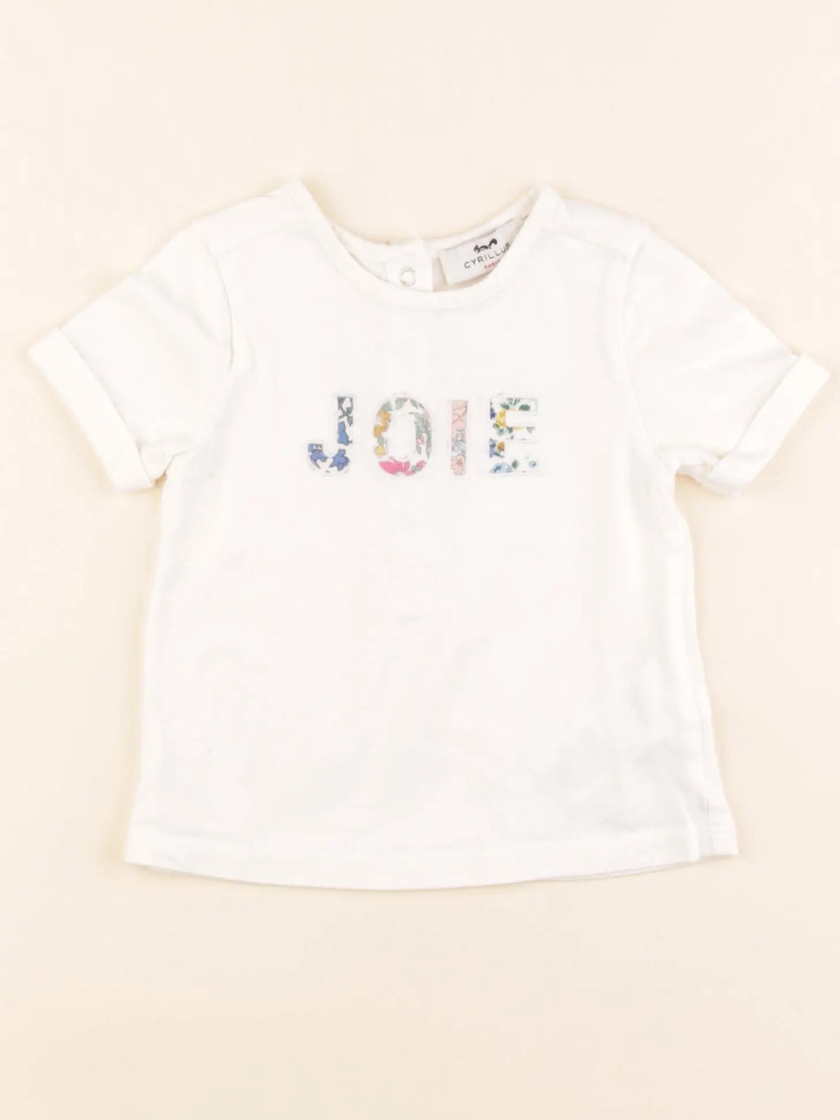Cyrillus - tee-shirt beige - 12 mois