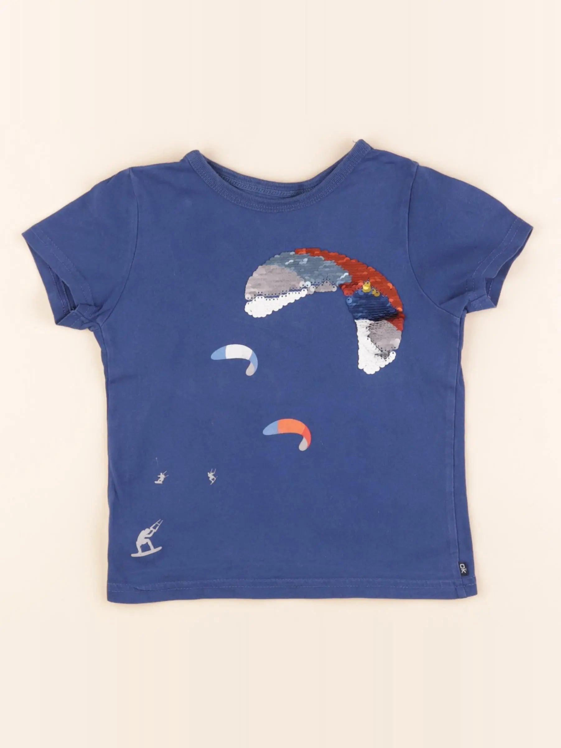 Okaidi - tee-shirt bleu - 3 ans