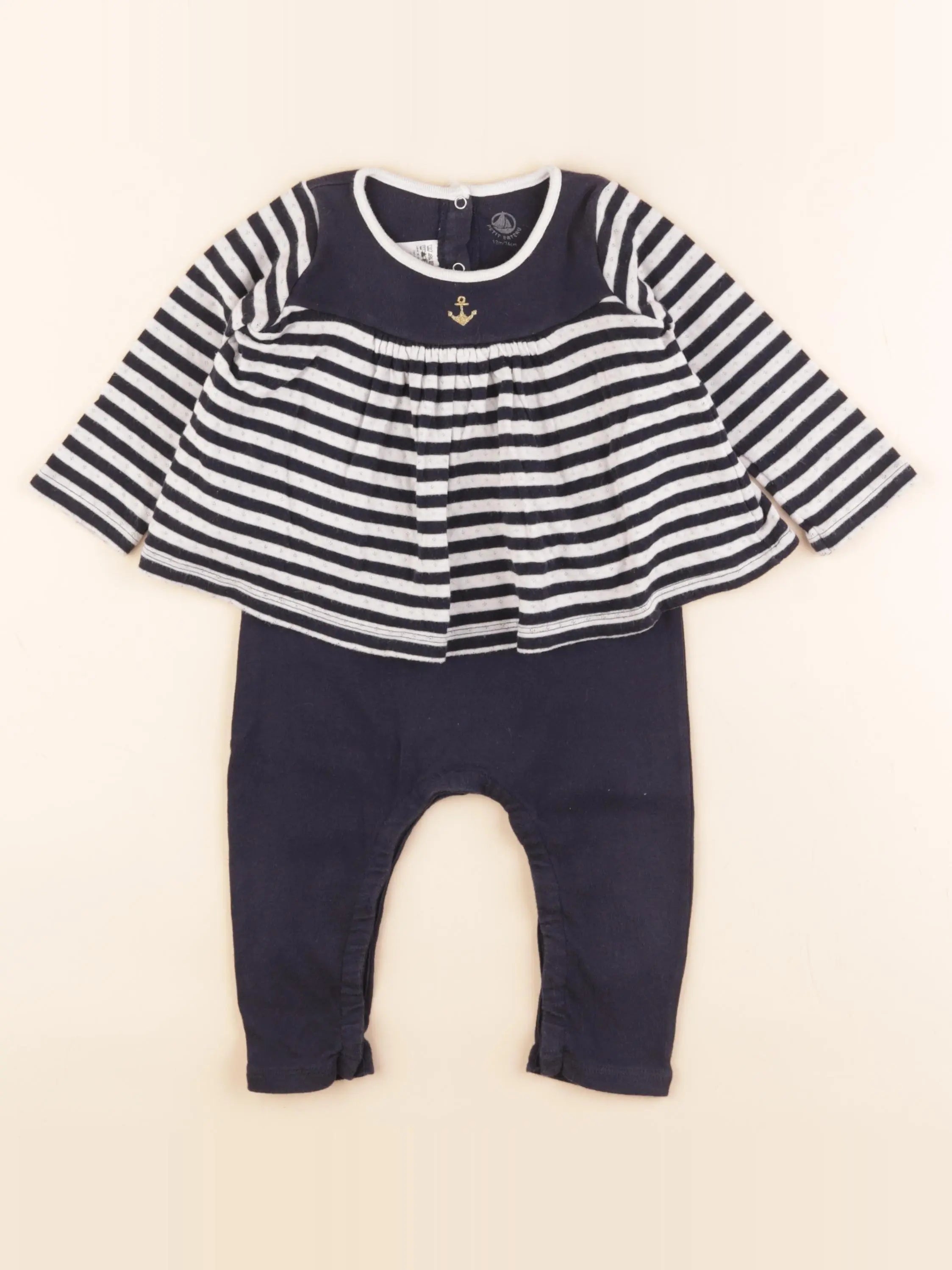 Combinaison bleu, blanc