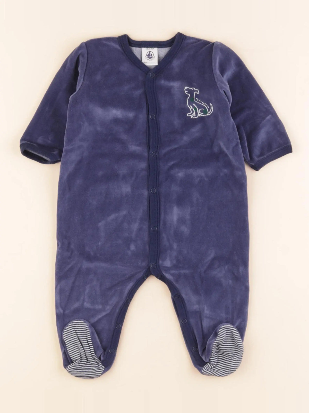 Pyjama velours bleu