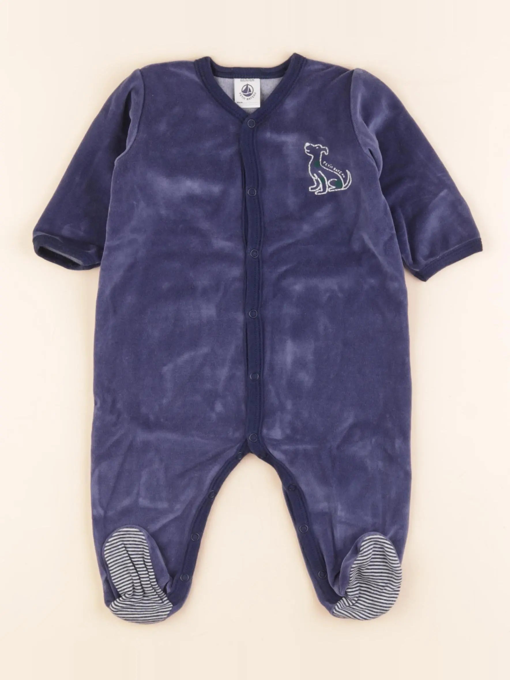 Pyjama velours bleu