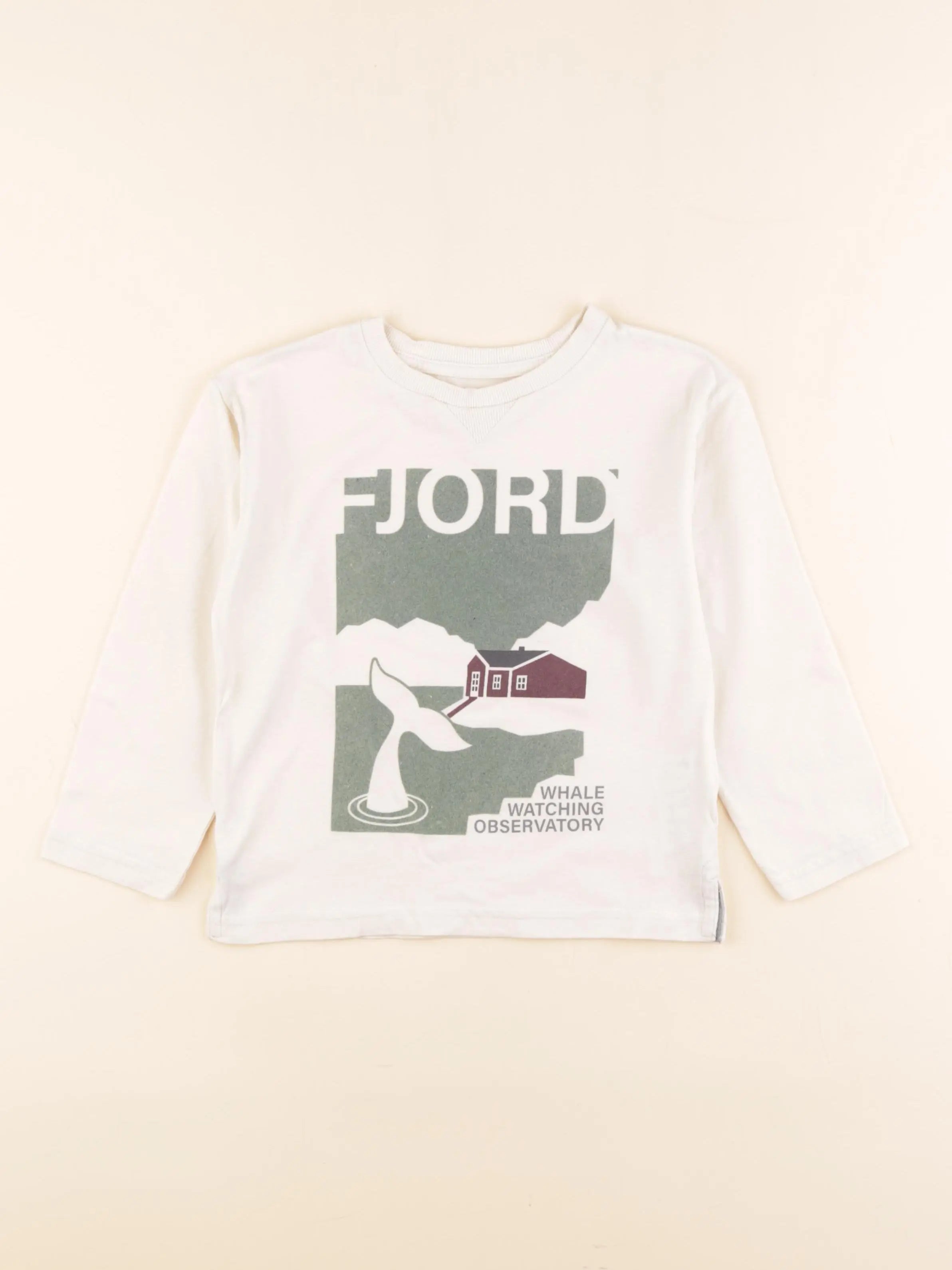 Vertbaudet - tee-shirt beige - 5 ans