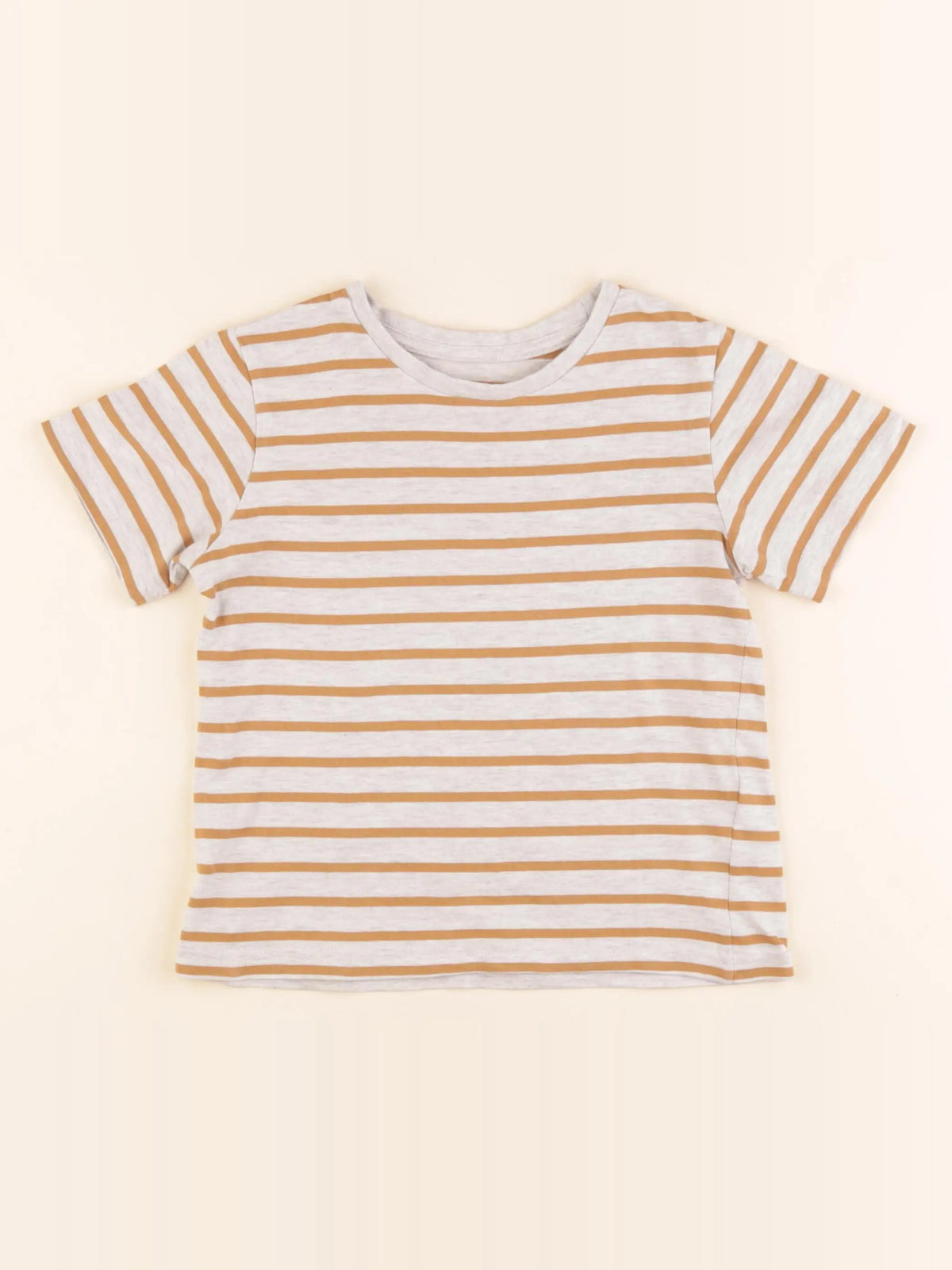 Vertbaudet - tee-shirt gris, marron - 5 ans