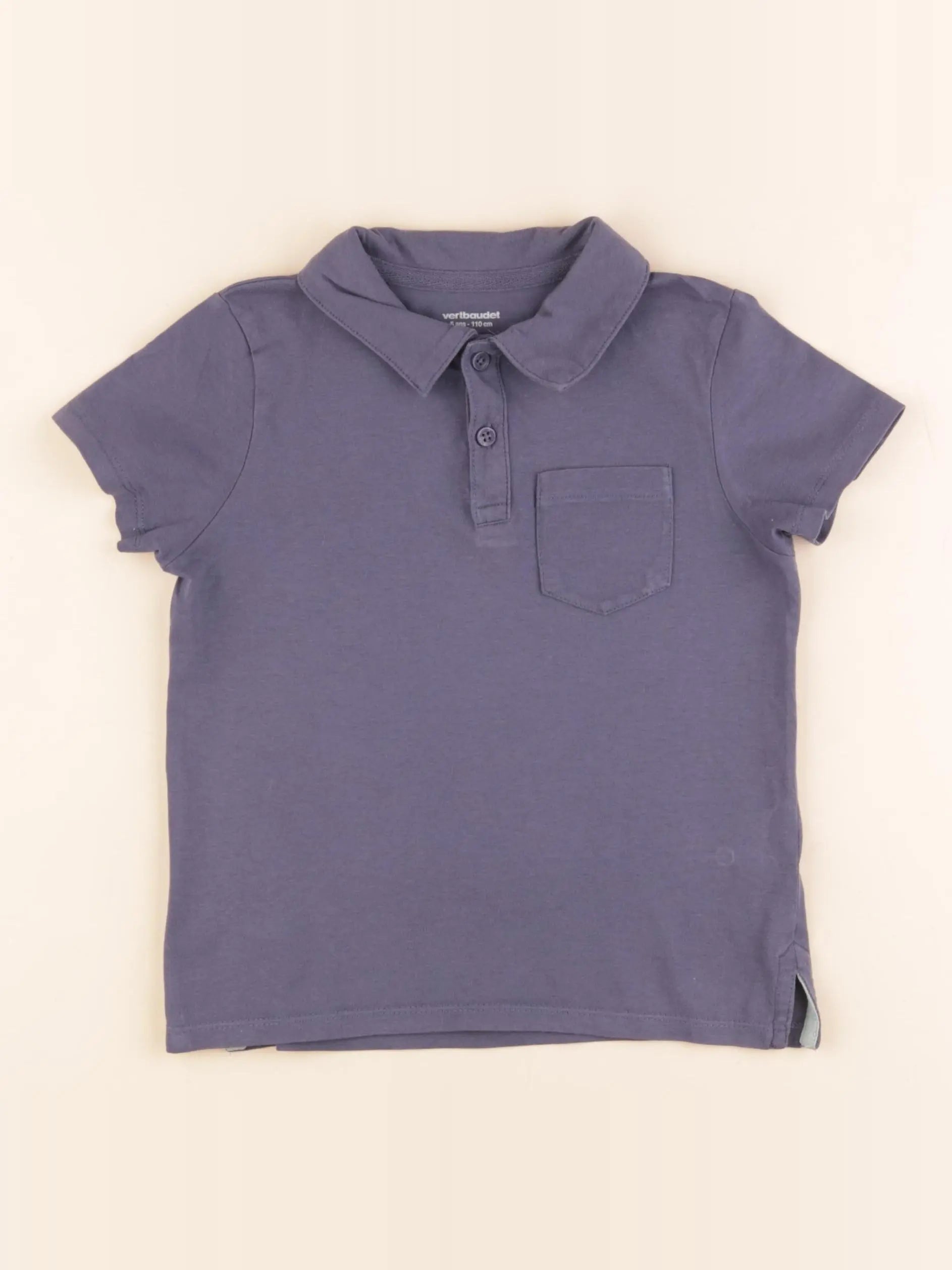 Vertbaudet - tee-shirt bleu - 5 ans