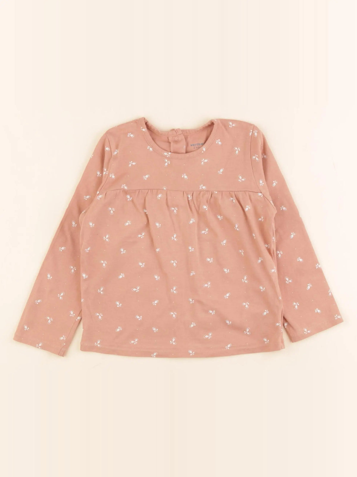 Vertbaudet - tee-shirt rose - 2 ans