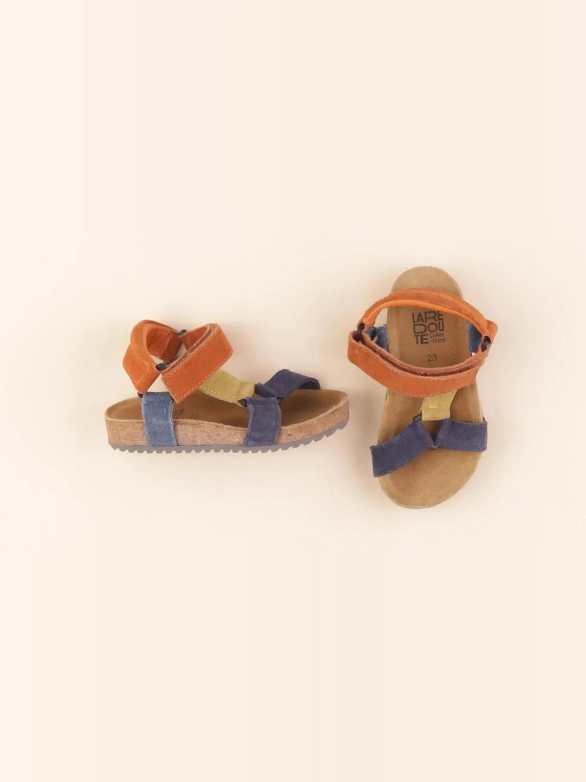 La Redoute - sandales marron, bleu - pointure 23