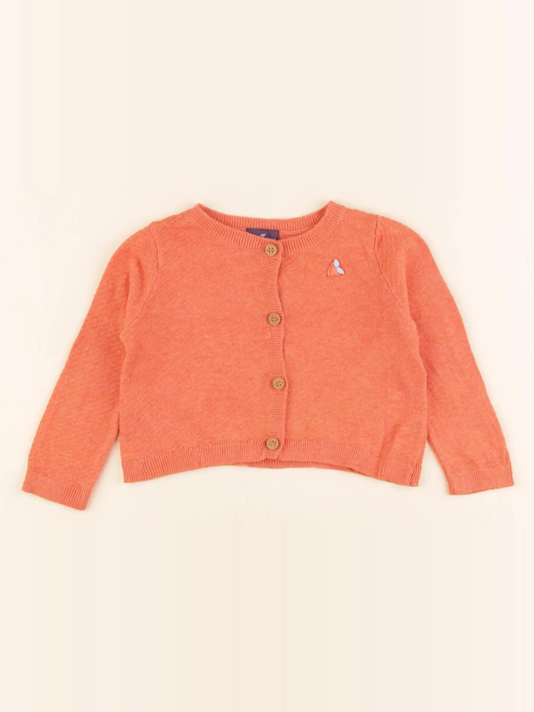 Sergent Major - gilet orange - 9 mois