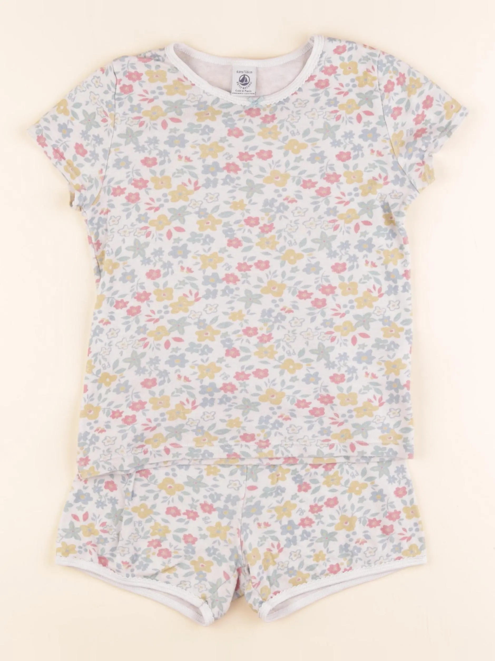 Petit Bateau - pyjama coton multicolore - 6 ans