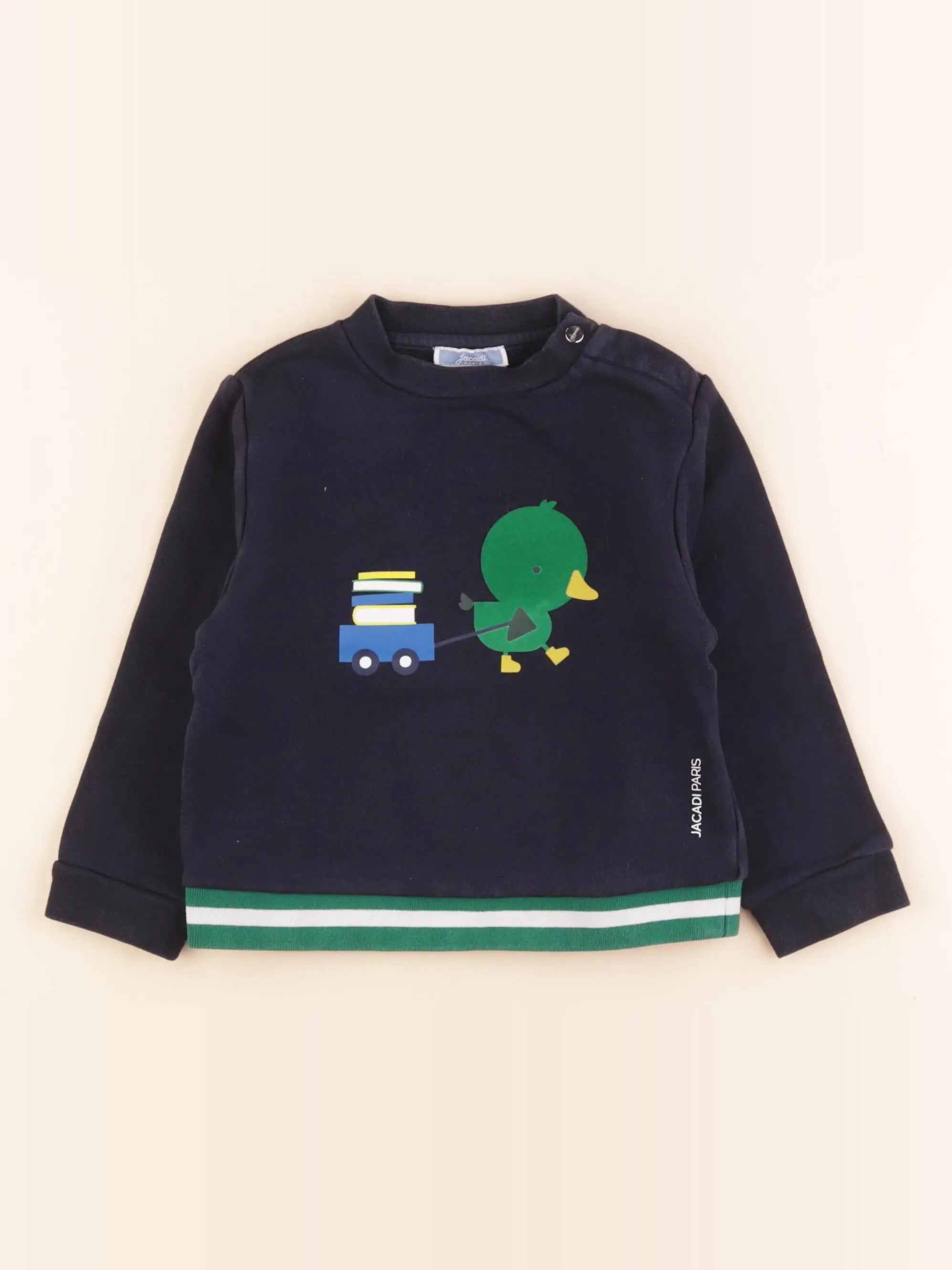 Jacadi - sweat bleu - 36 mois
