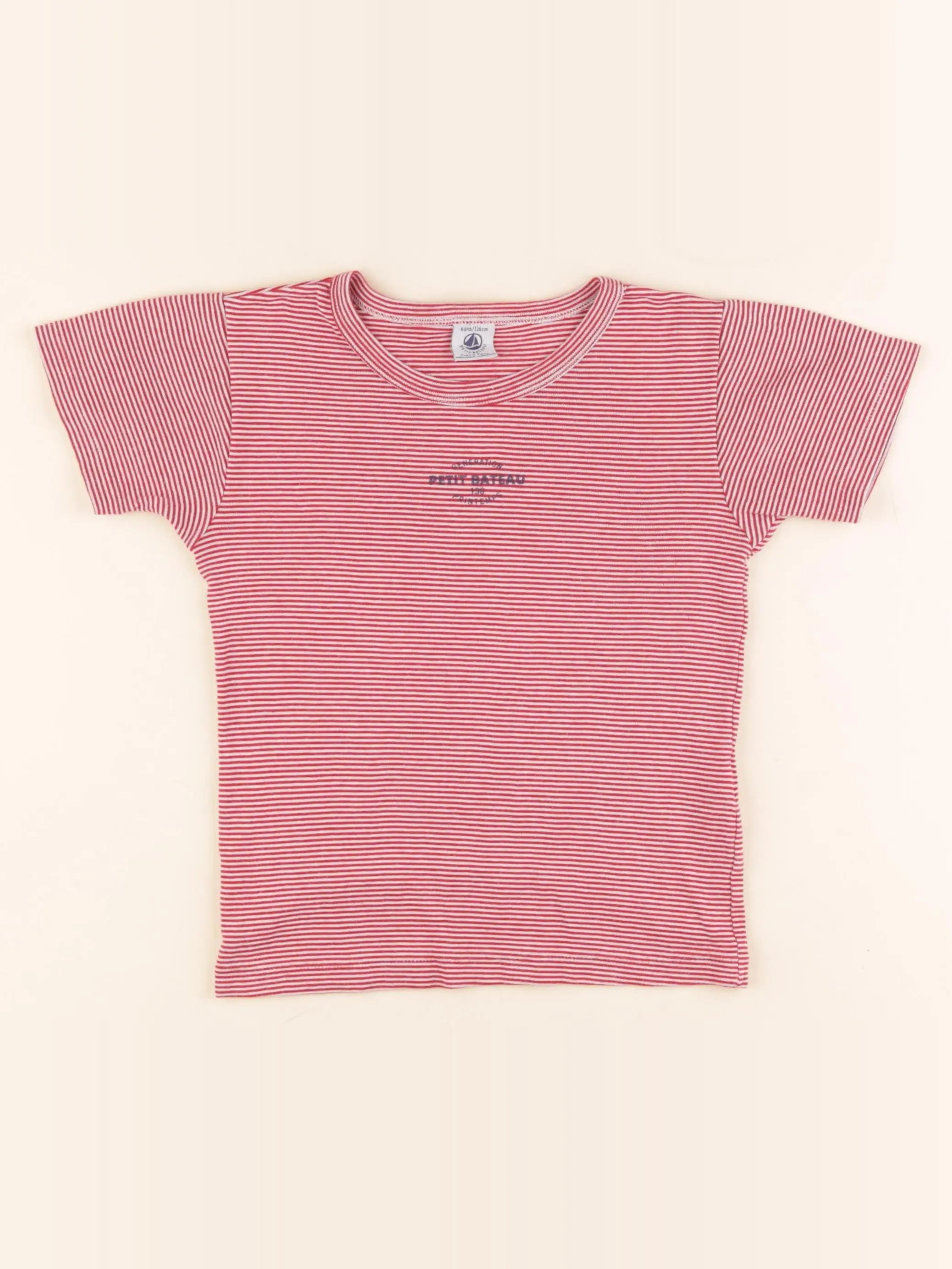 Petit Bateau - maillot de corps rouge - 8 ans