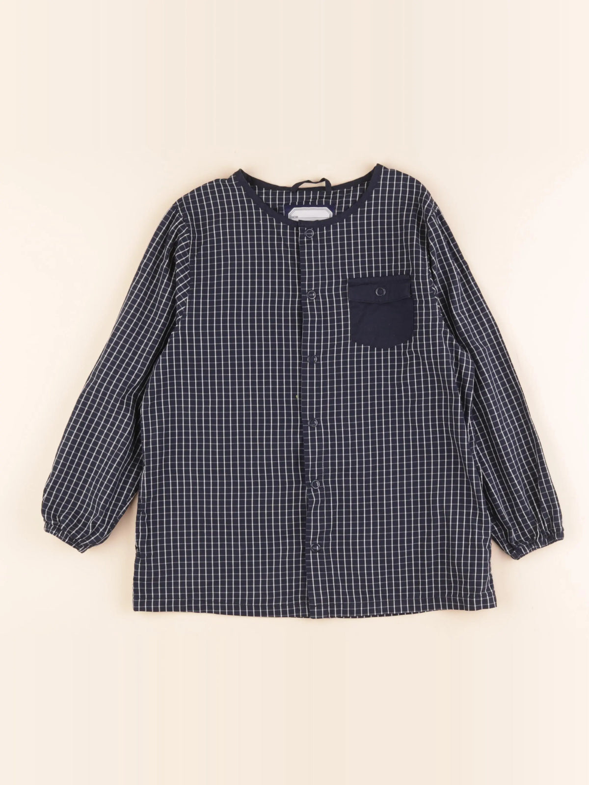 Cyrillus - blouse bleu, blanc - 6/8 ans