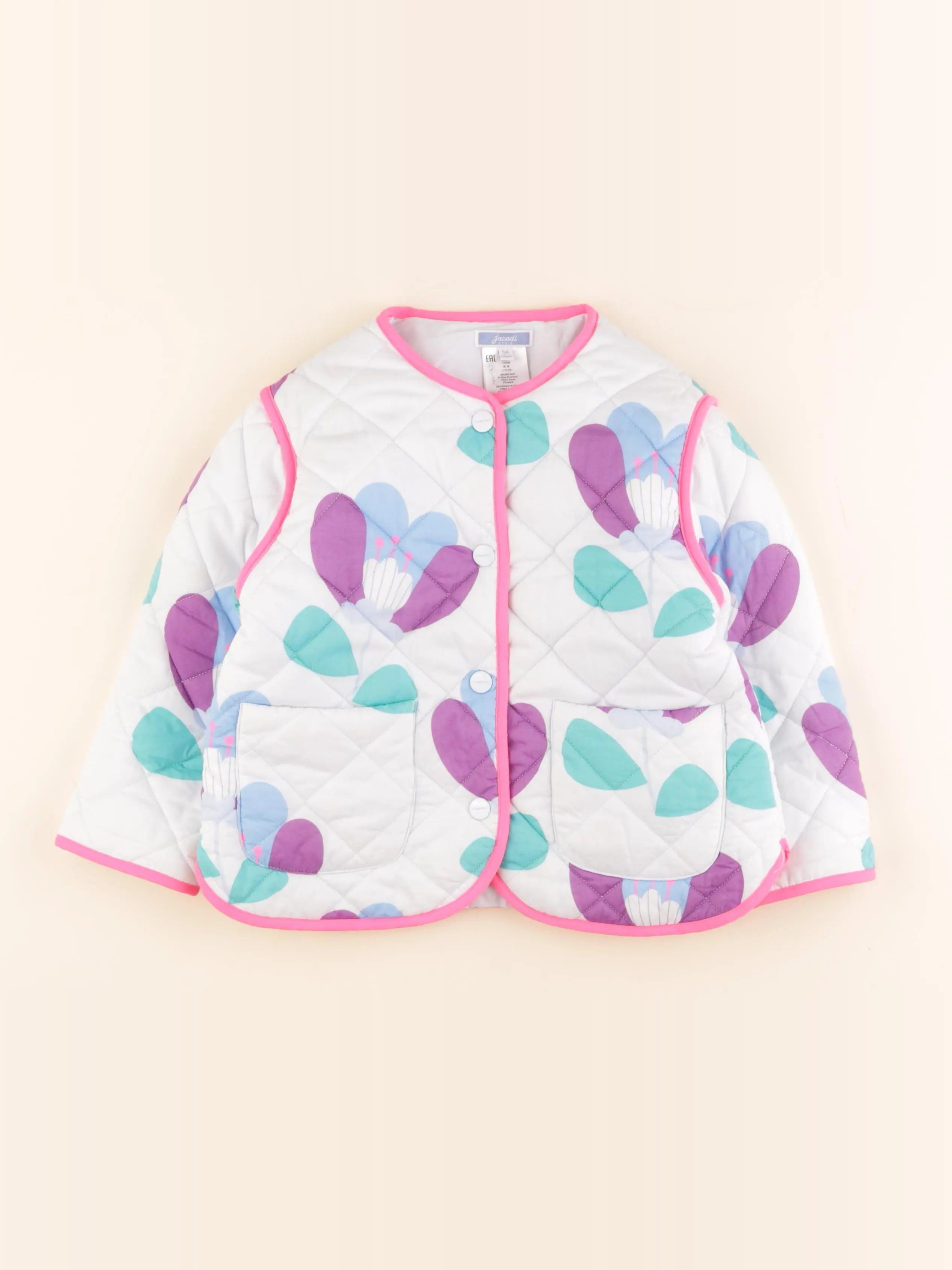 Jacadi - veste doublé bleu - 5 ans