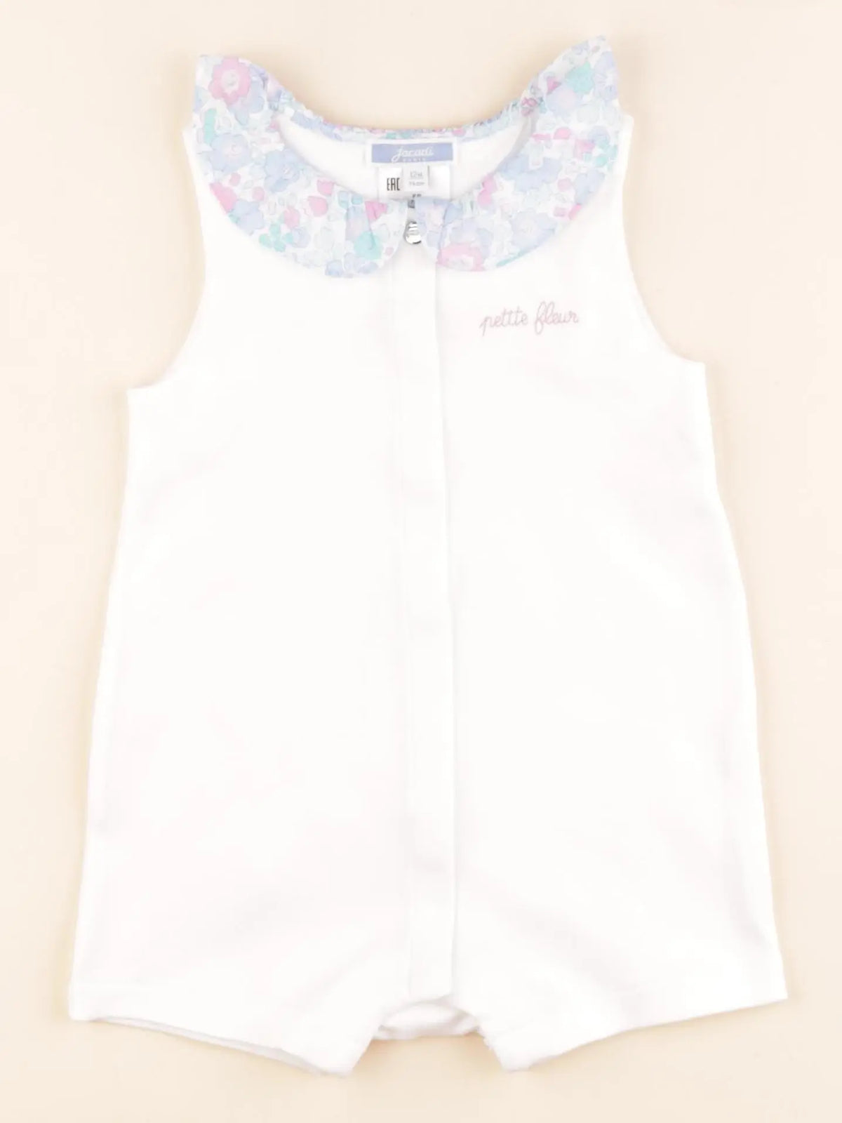 Jacadi - combinaison blanc - 12 mois
